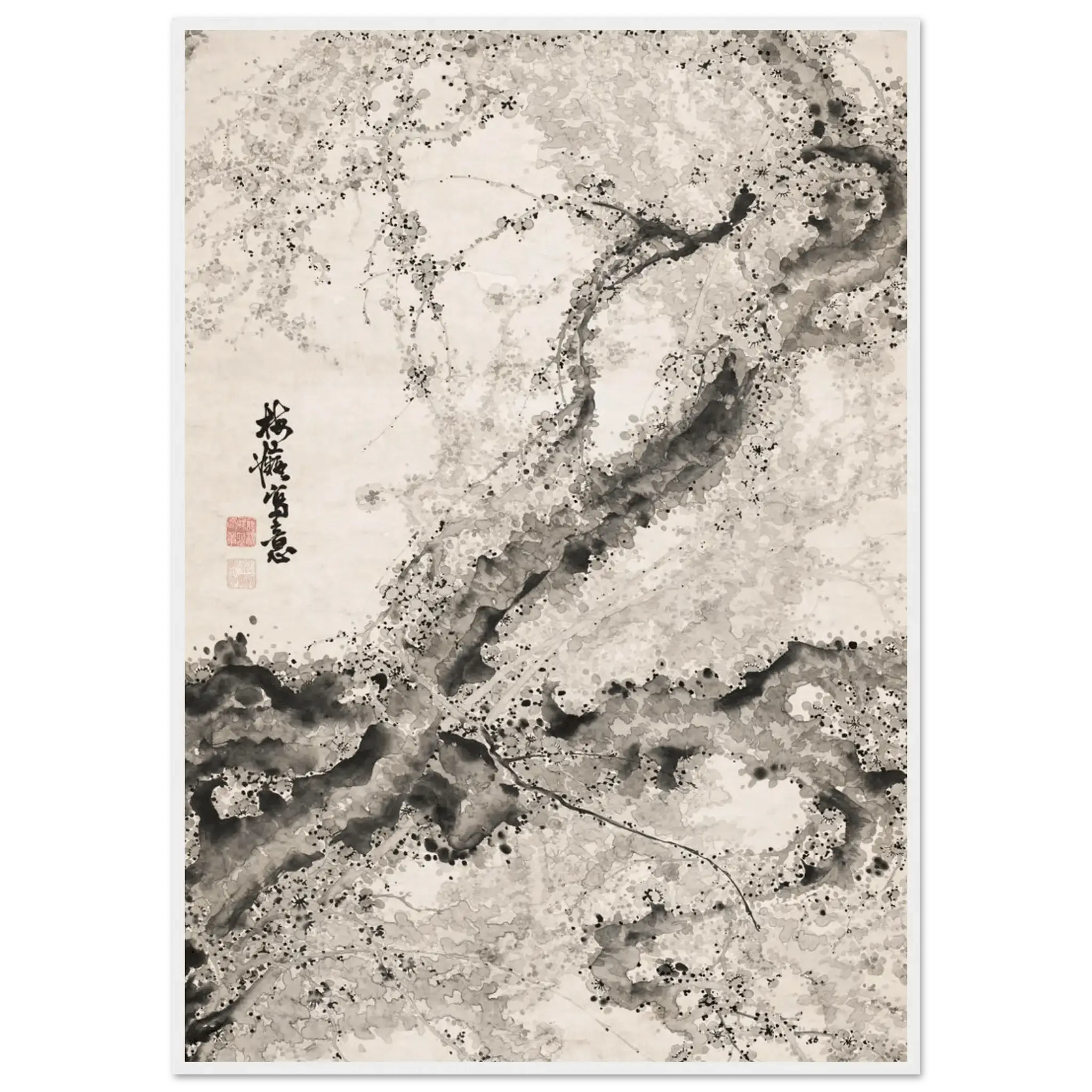 Japanischer Pflaumenbaum - Gerahmte Eleganz - HINORI