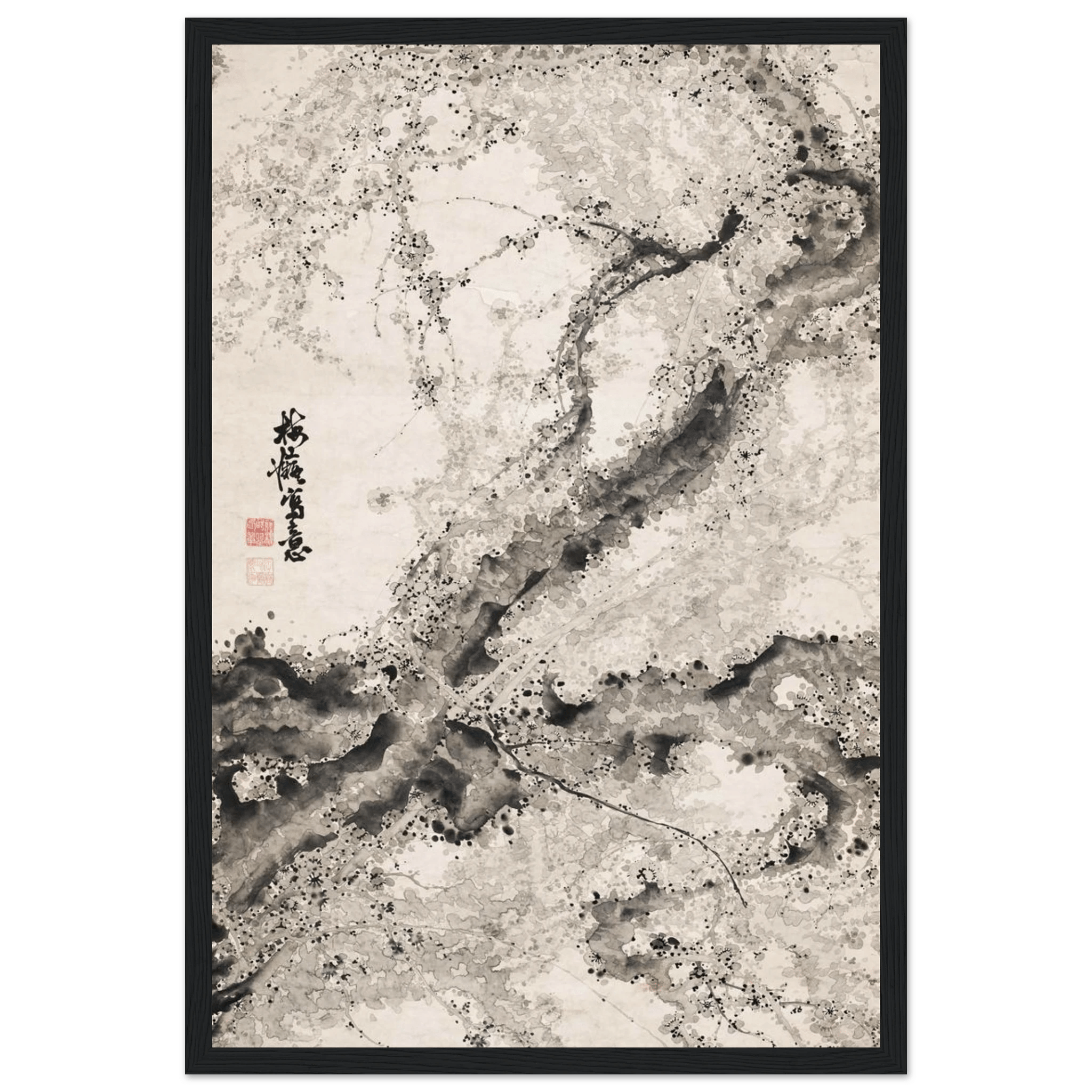 Japanischer Pflaumenbaum - Gerahmte Eleganz - HINORI