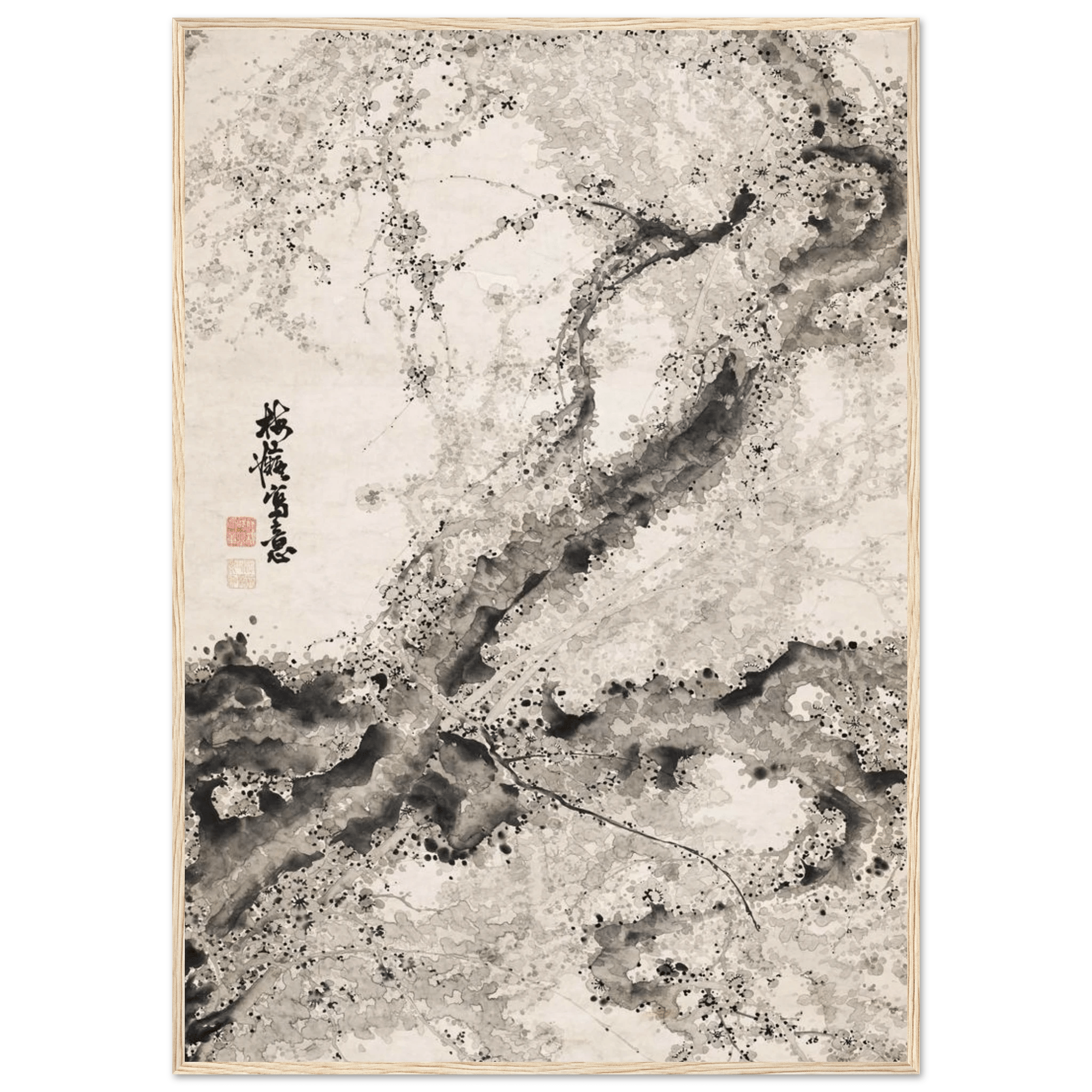 Japanischer Pflaumenbaum - Gerahmte Eleganz - HINORI