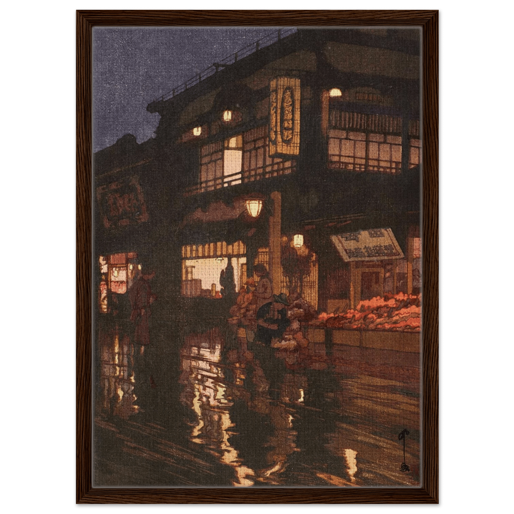 Kagurazaka - Straße nach dem nächtlichen Regen - Signature Collection - HINORI