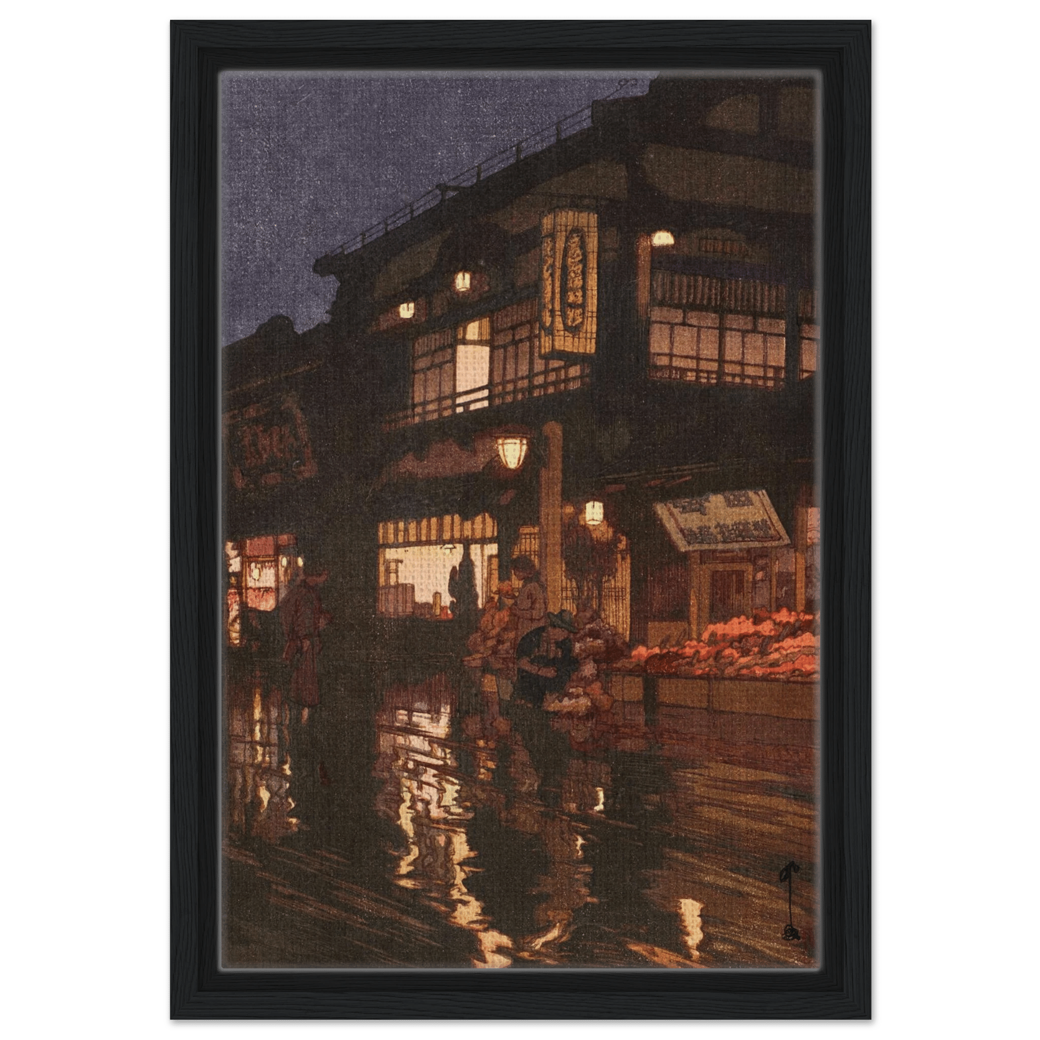 Kagurazaka - Straße nach dem nächtlichen Regen - Signature Collection - HINORI