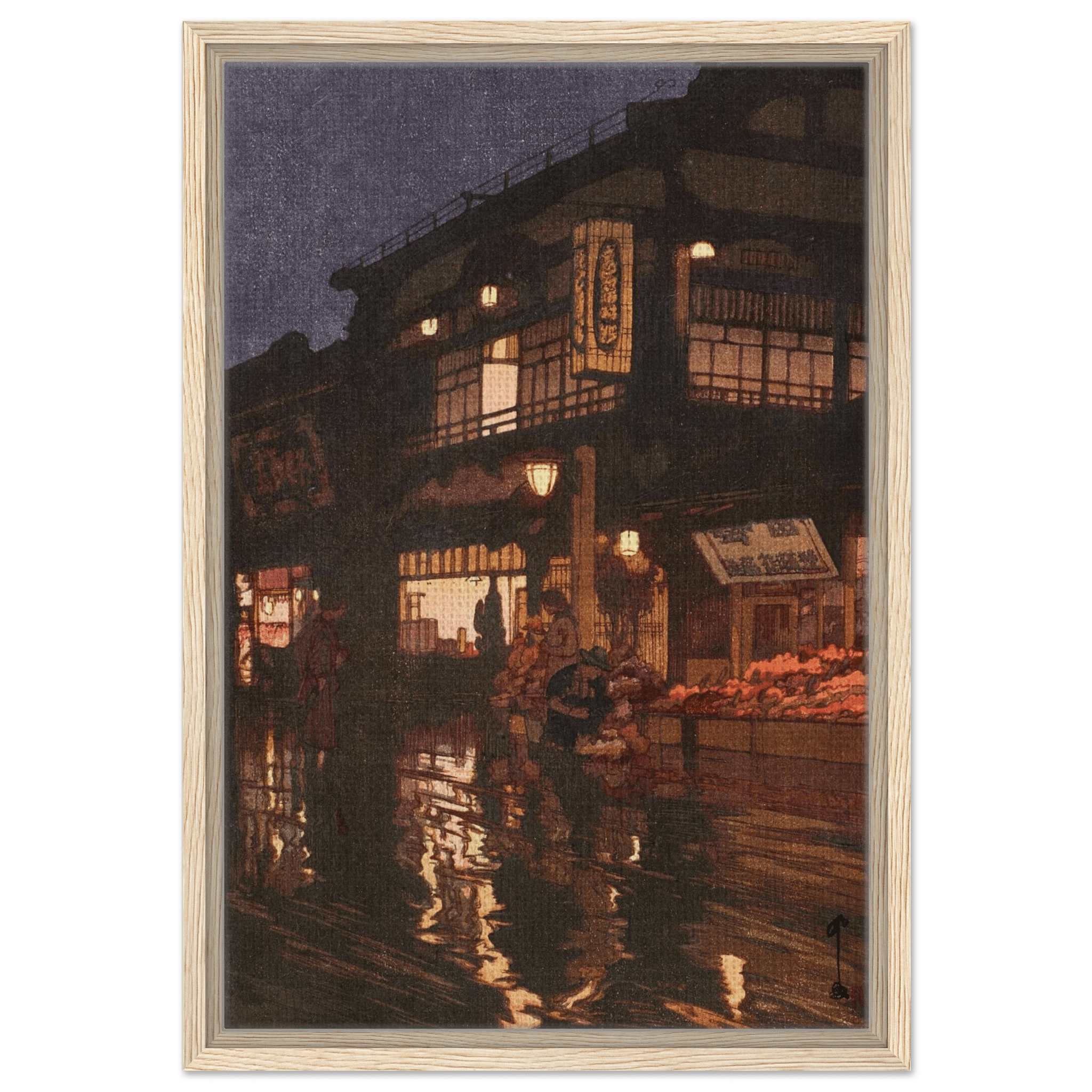 Kagurazaka - Straße nach dem nächtlichen Regen - Signature Collection - HINORI