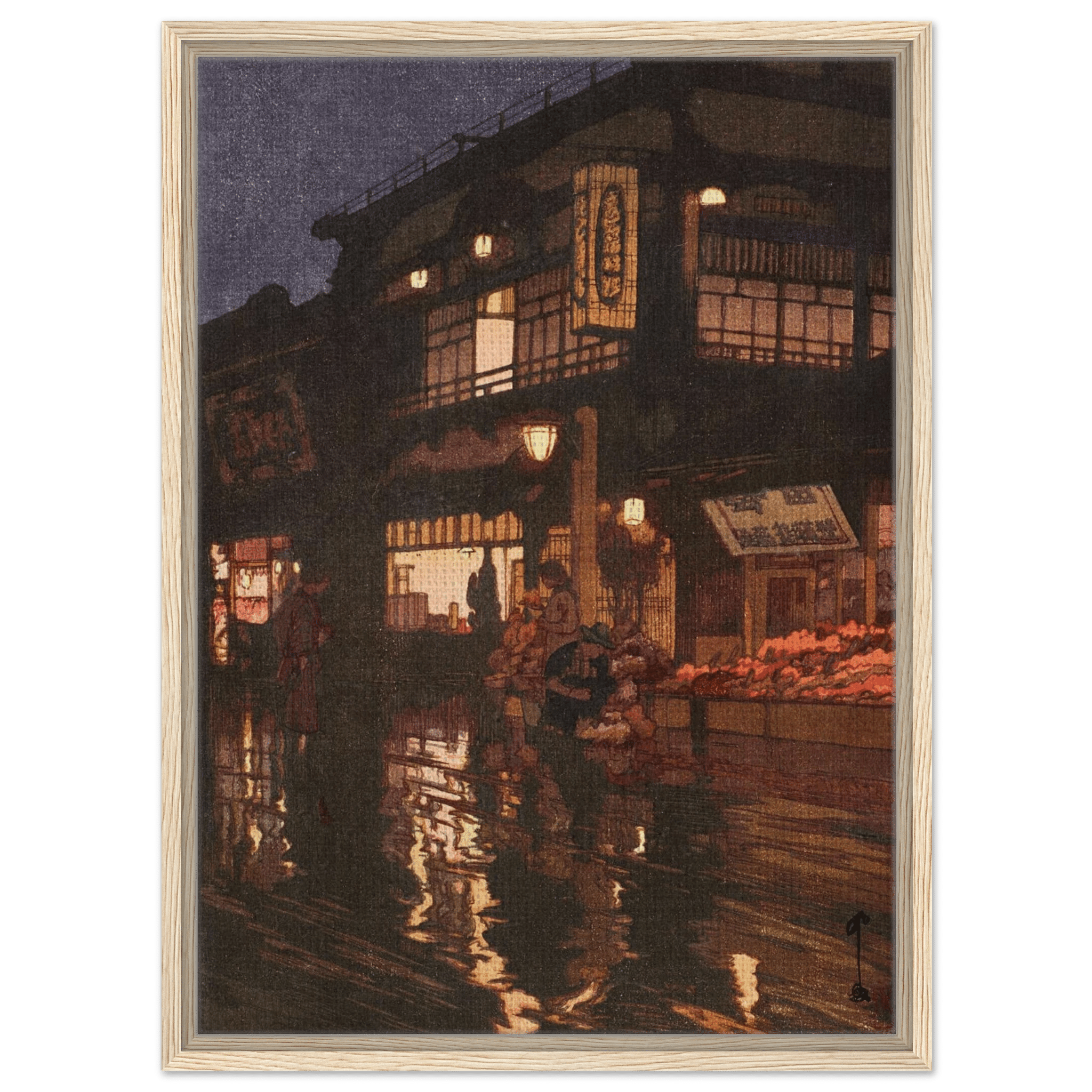 Kagurazaka - Straße nach dem nächtlichen Regen - Signature Collection - HINORI