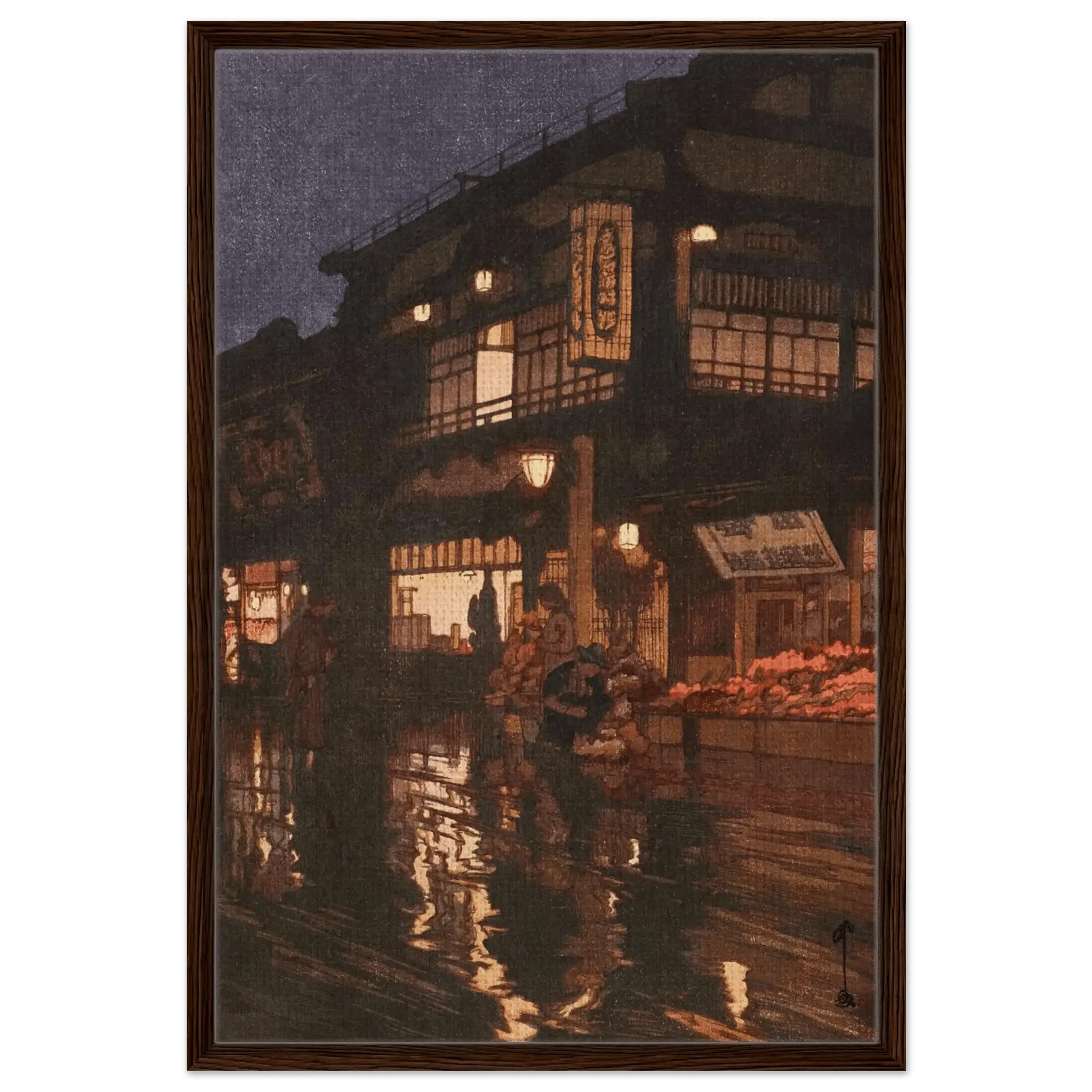 Kagurazaka - Straße nach dem nächtlichen Regen - Signature Collection - HINORI