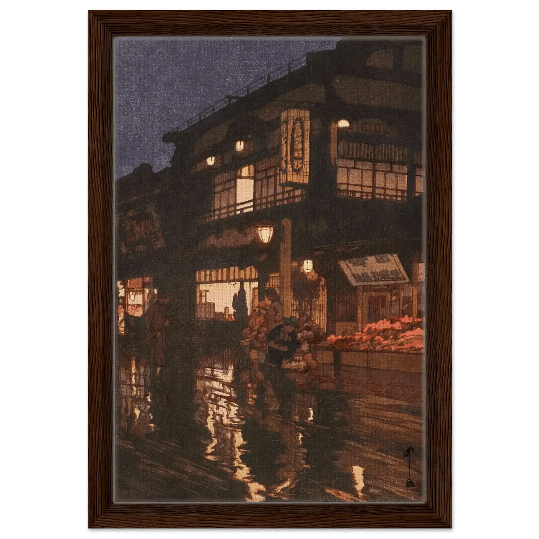 Kagurazaka - Straße nach dem nächtlichen Regen - Signature Collection - HINORI