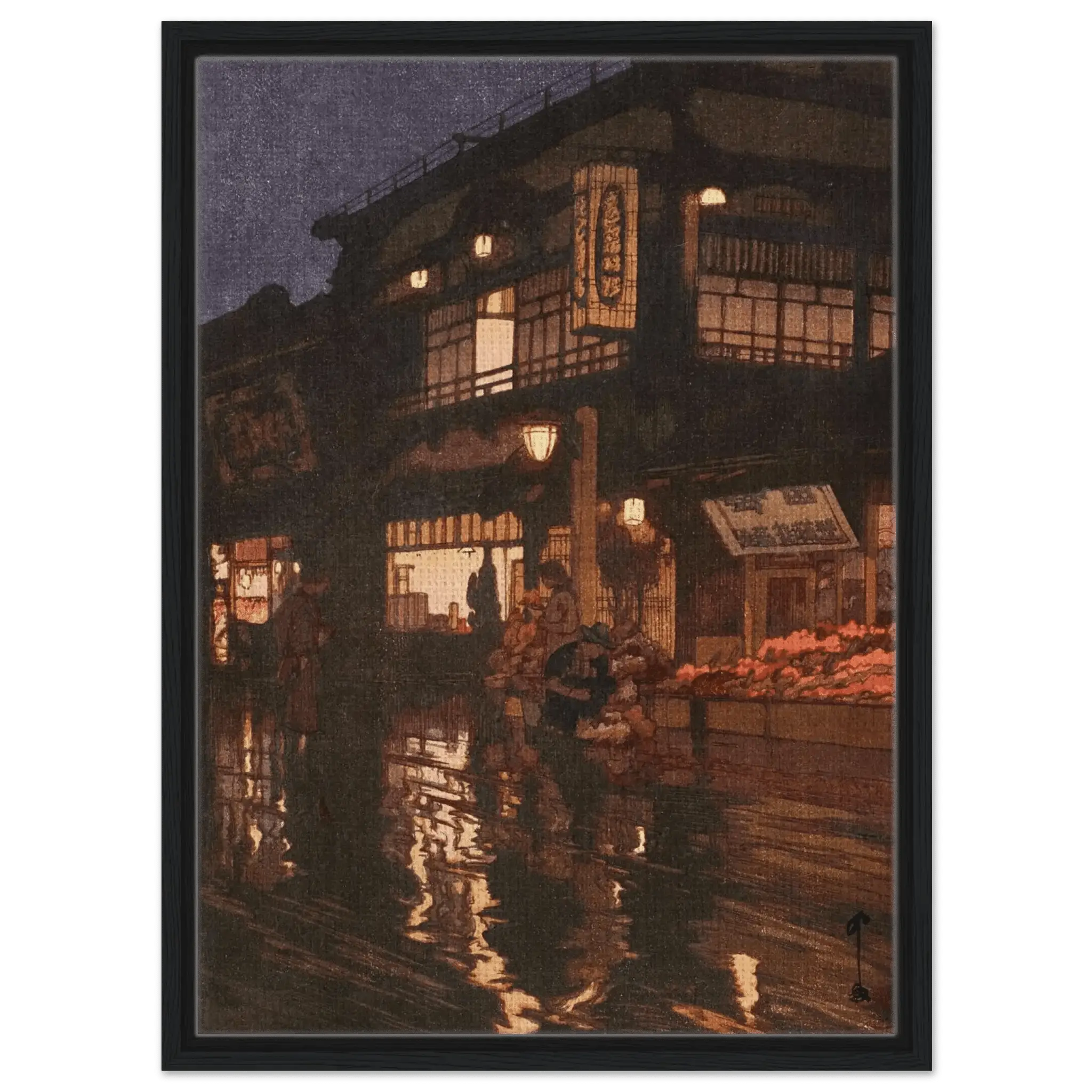 Kagurazaka - Straße nach dem nächtlichen Regen - Signature Collection - HINORI
