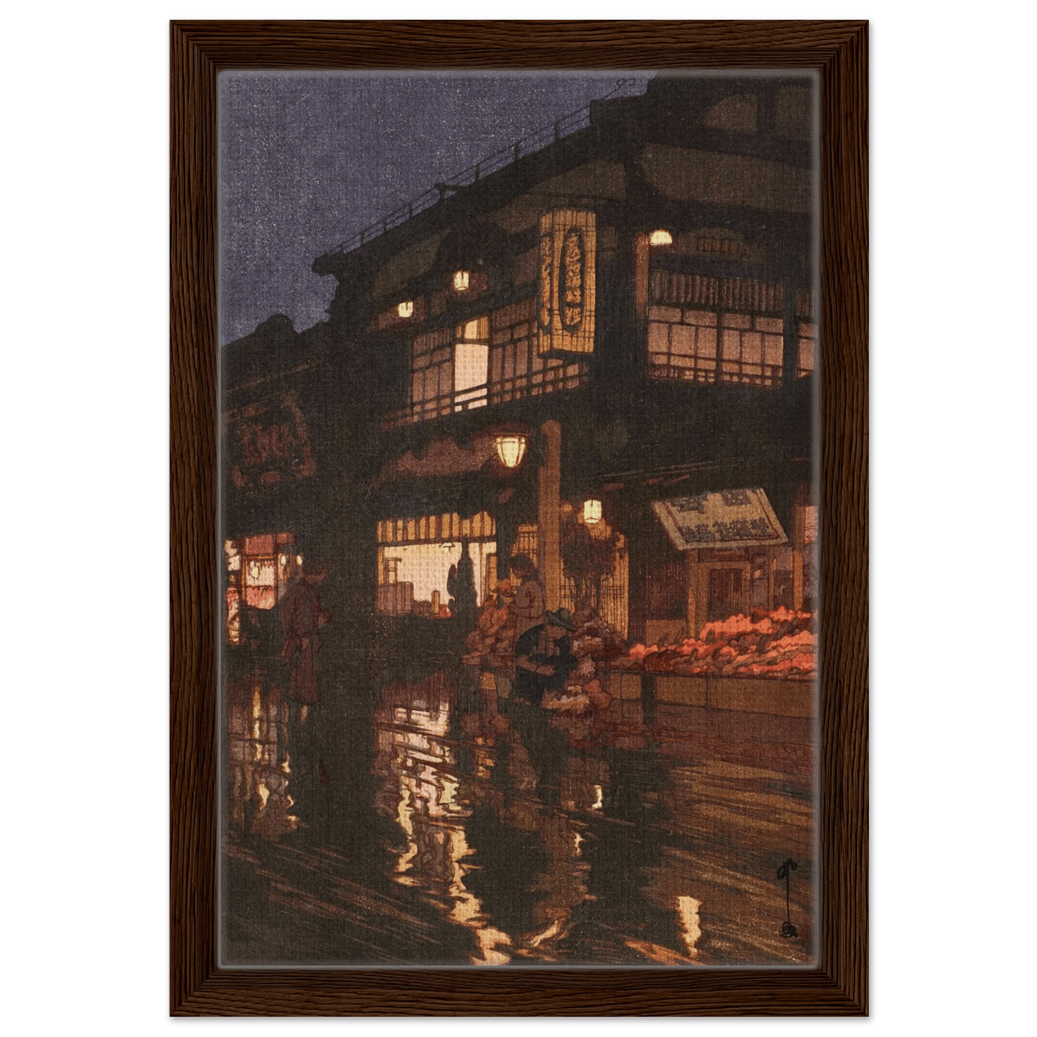 Kagurazaka - Straße nach dem nächtlichen Regen - Signature Collection - HINORI