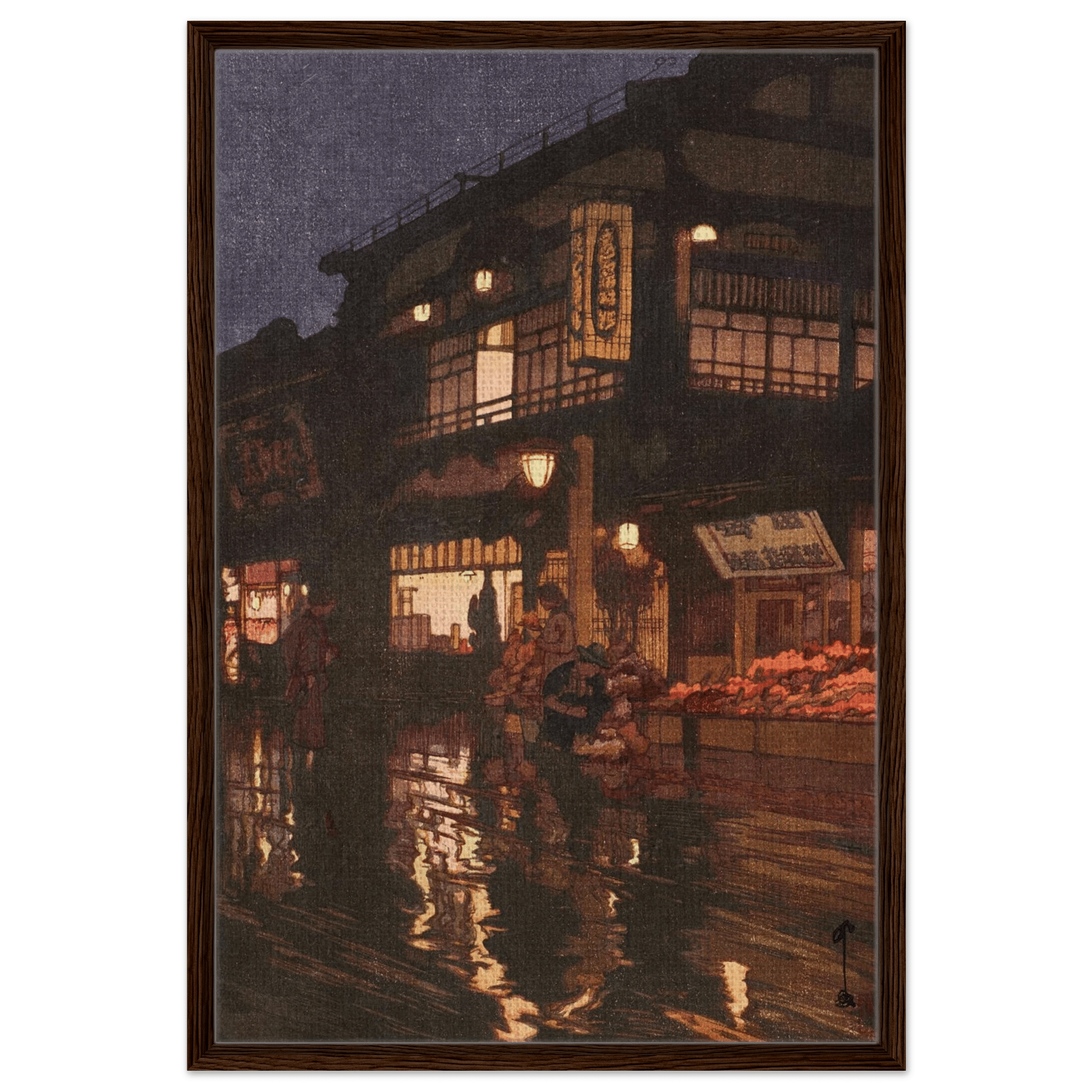 Kagurazaka - Straße nach dem nächtlichen Regen - Signature Collection - HINORI