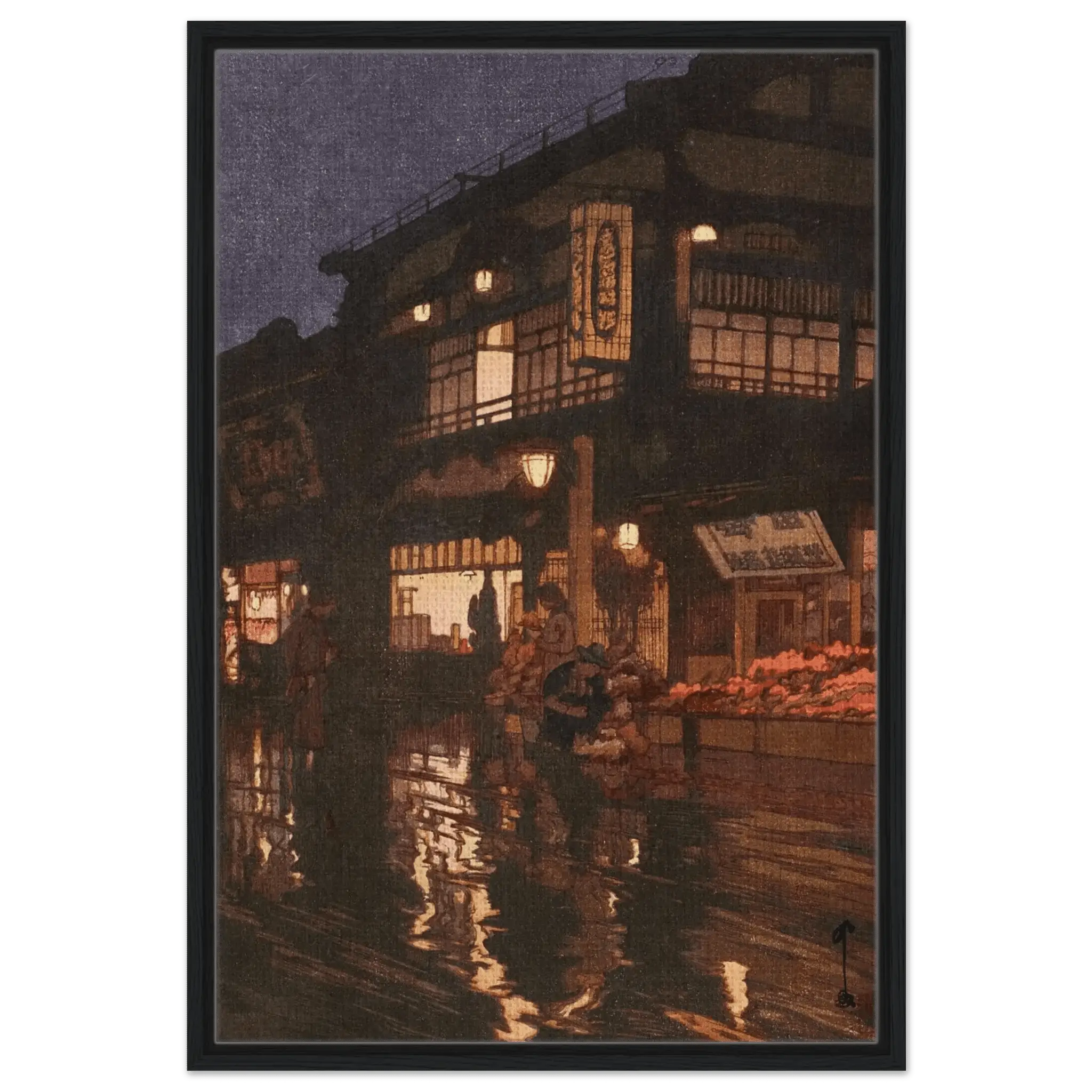 Kagurazaka - Straße nach dem nächtlichen Regen - Signature Collection - HINORI