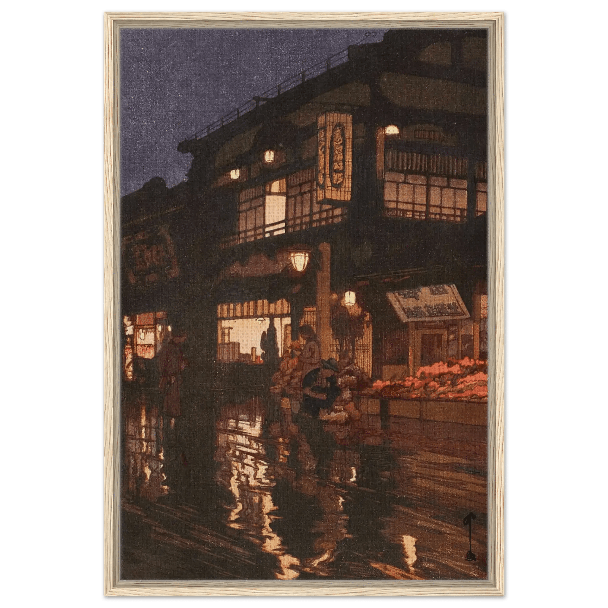 Kagurazaka - Straße nach dem nächtlichen Regen - Signature Collection - HINORI