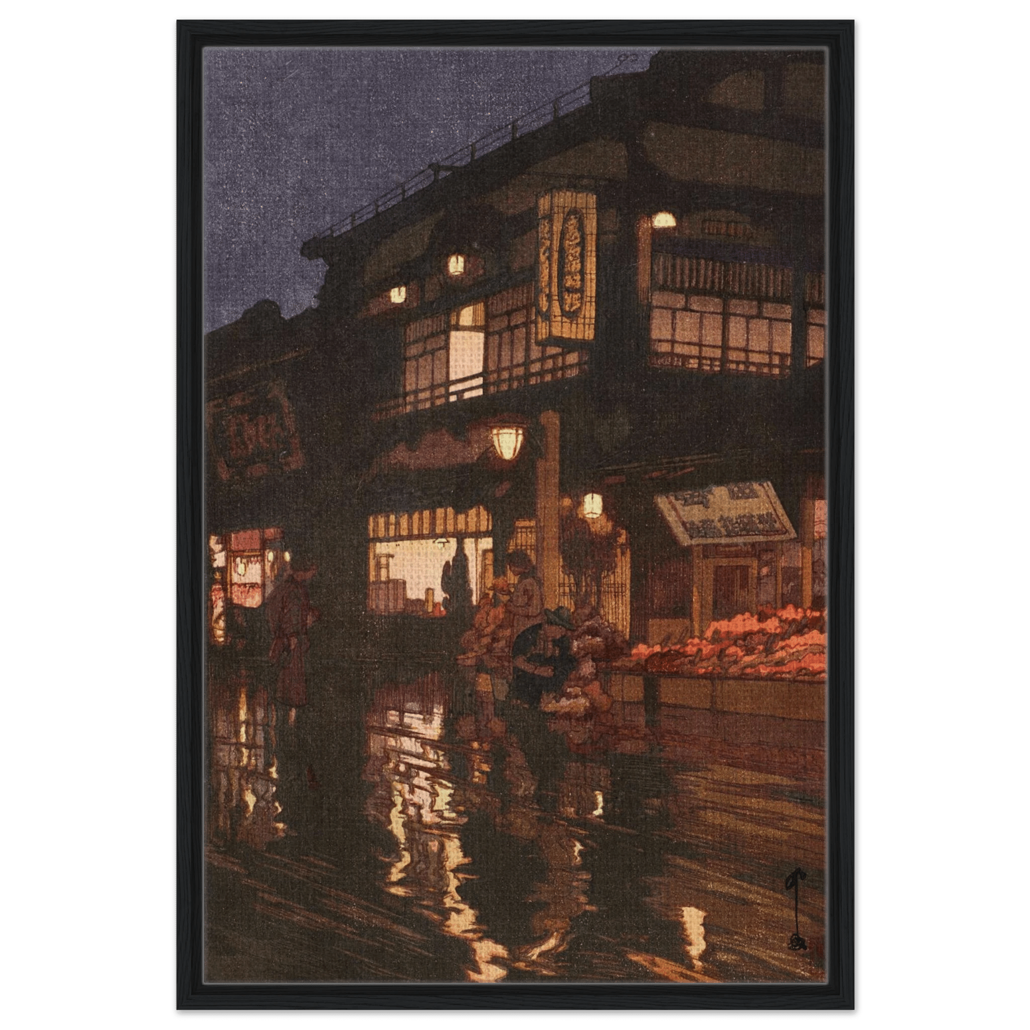 Kagurazaka - Straße nach dem nächtlichen Regen - Signature Collection - HINORI
