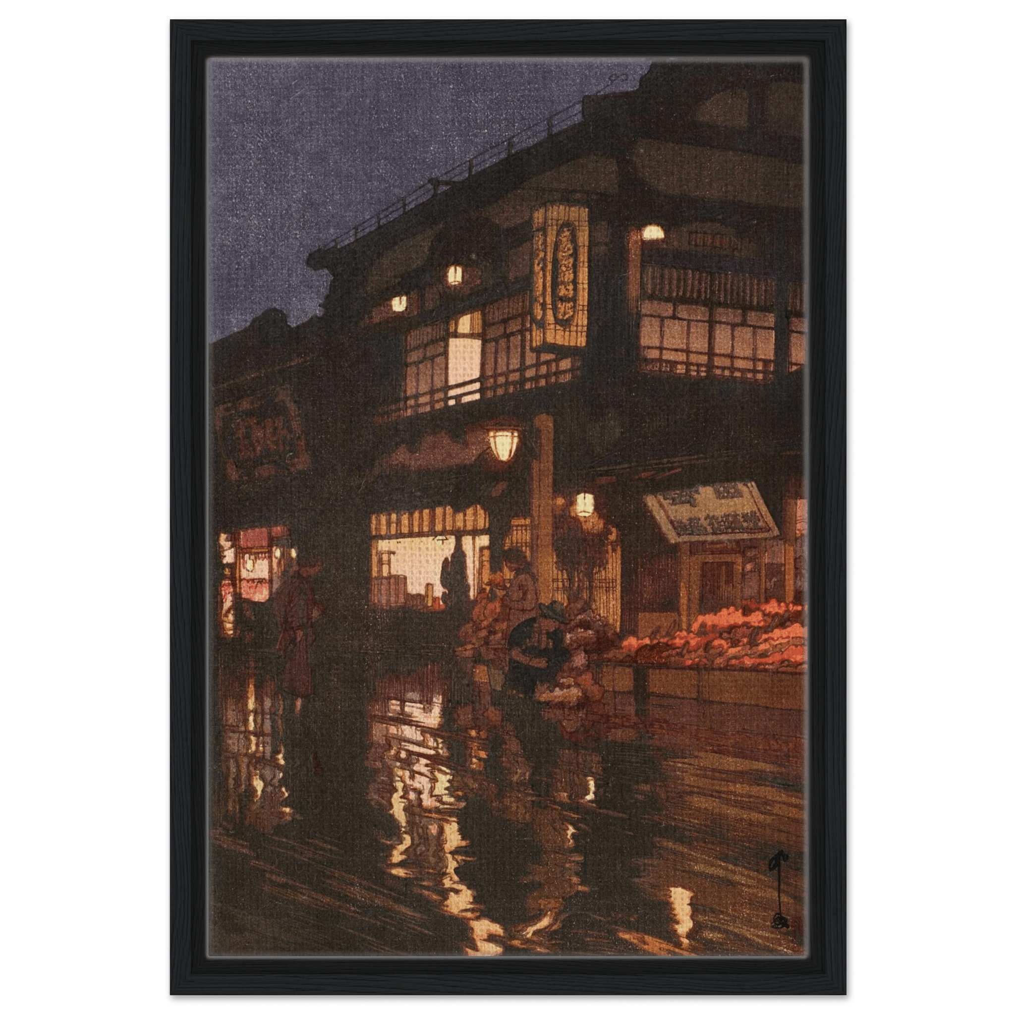 Kagurazaka - Straße nach dem nächtlichen Regen - Signature Collection - HINORI