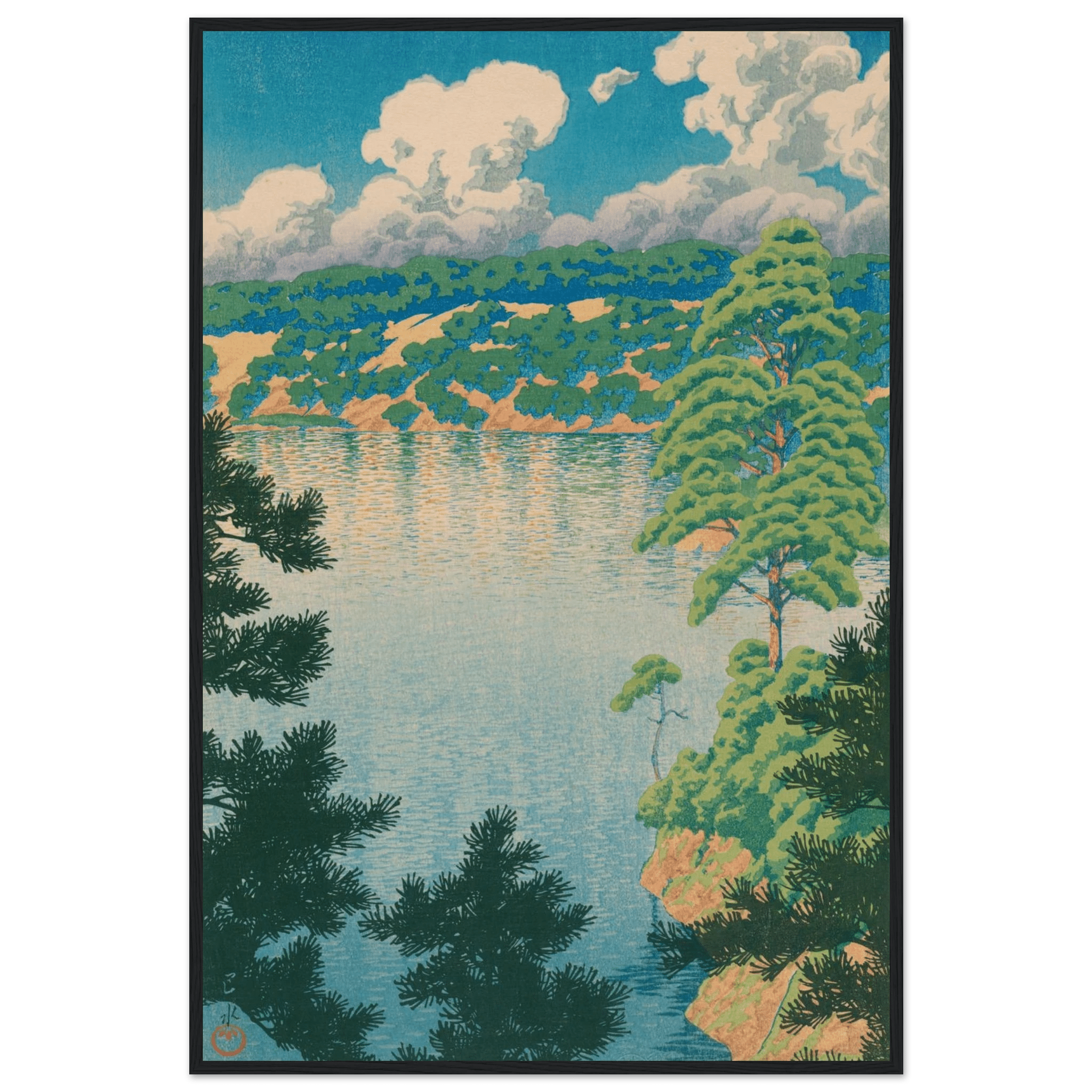 Karasu - Sumpf in Akita - Gerahmte Eleganz - HINORI