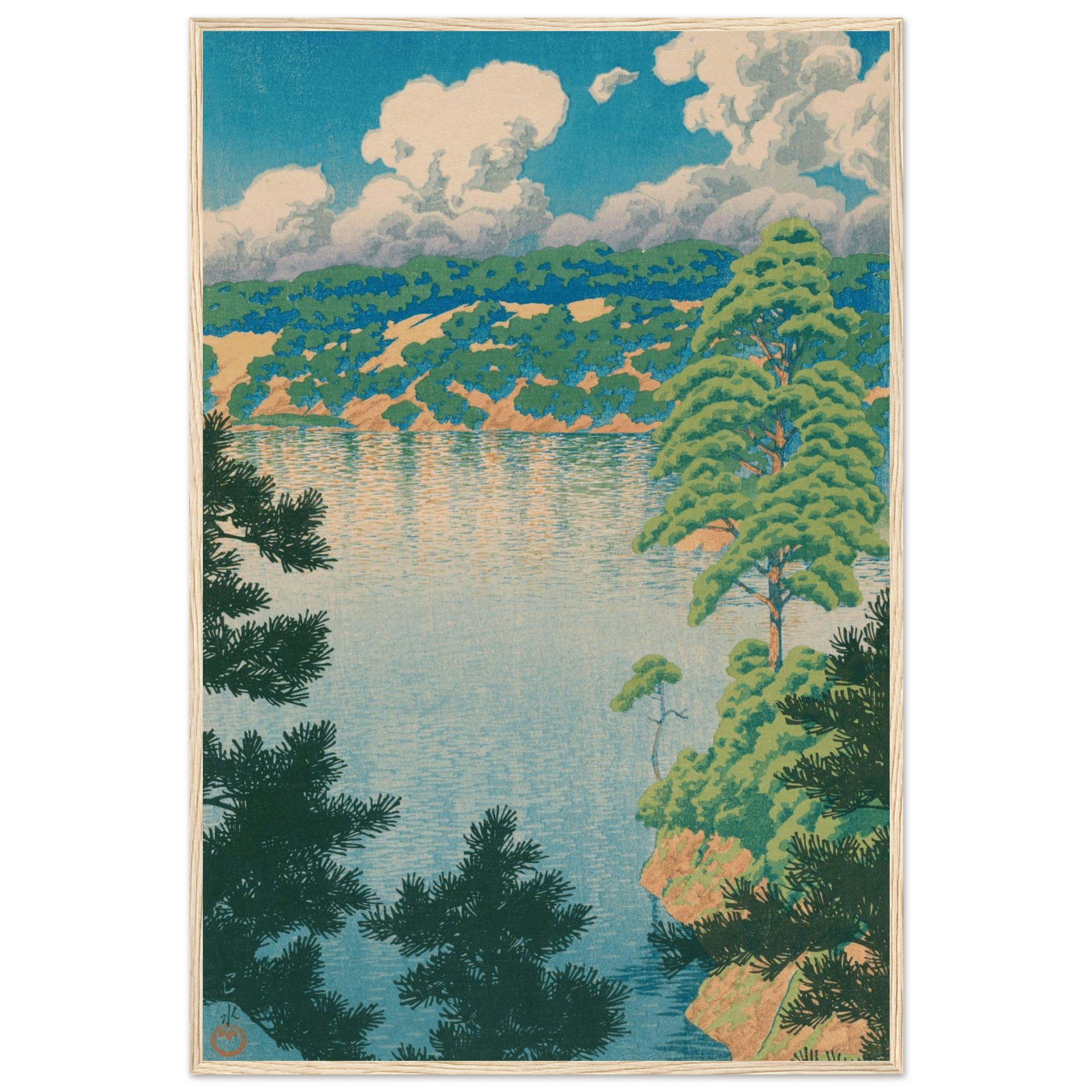 Karasu - Sumpf in Akita - Gerahmte Eleganz - HINORI