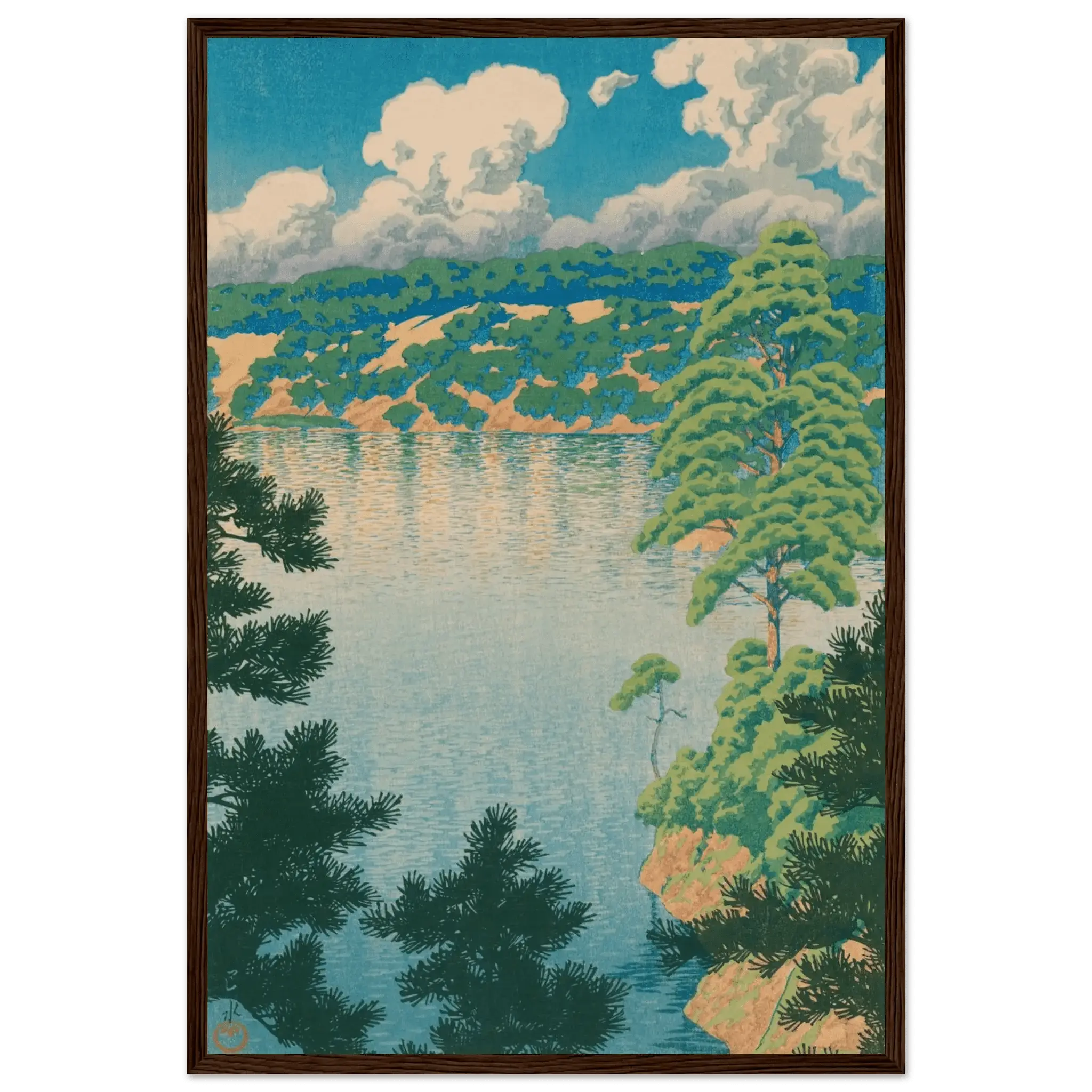 Karasu - Sumpf in Akita - Gerahmte Eleganz - HINORI