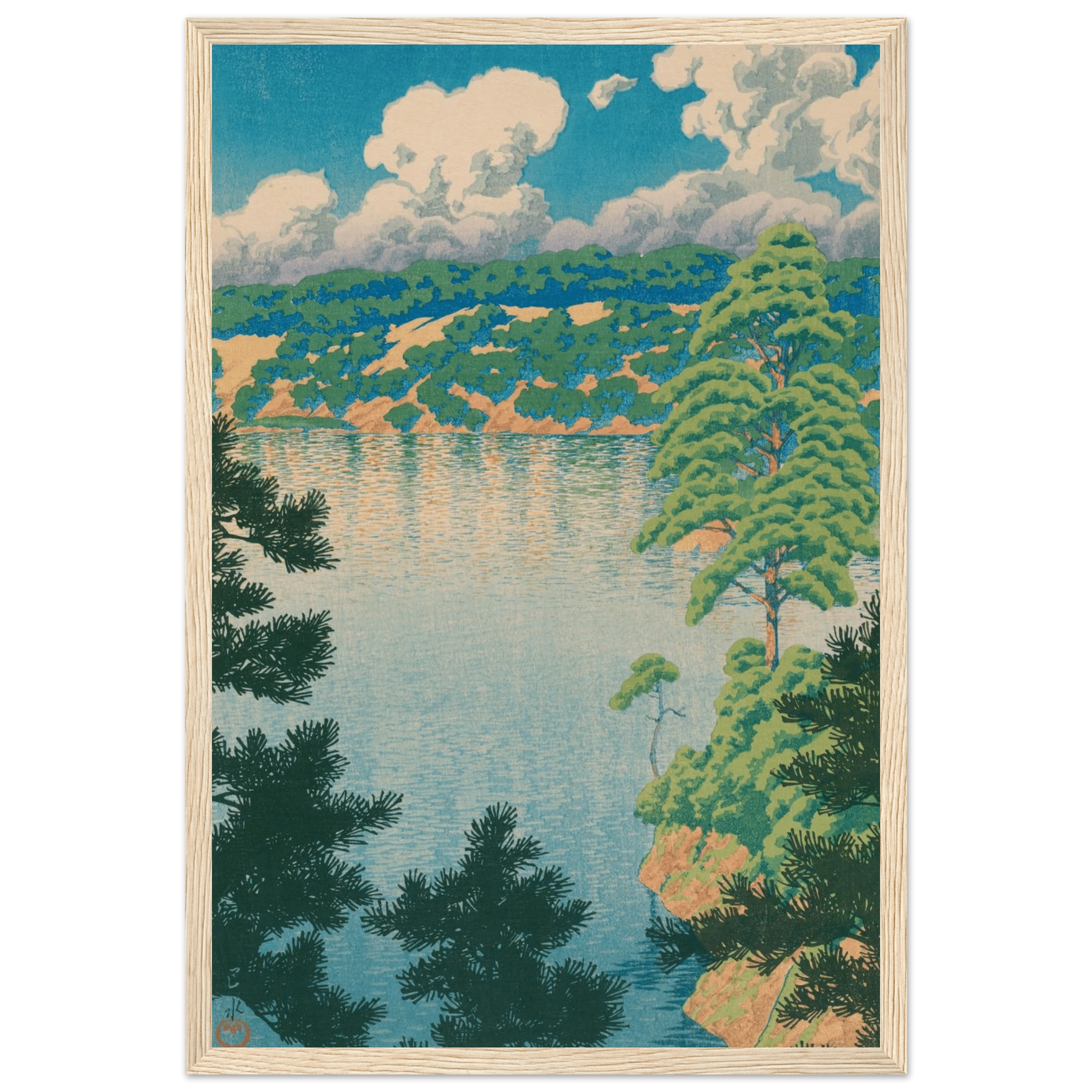 Karasu - Sumpf in Akita - Gerahmte Eleganz - HINORI