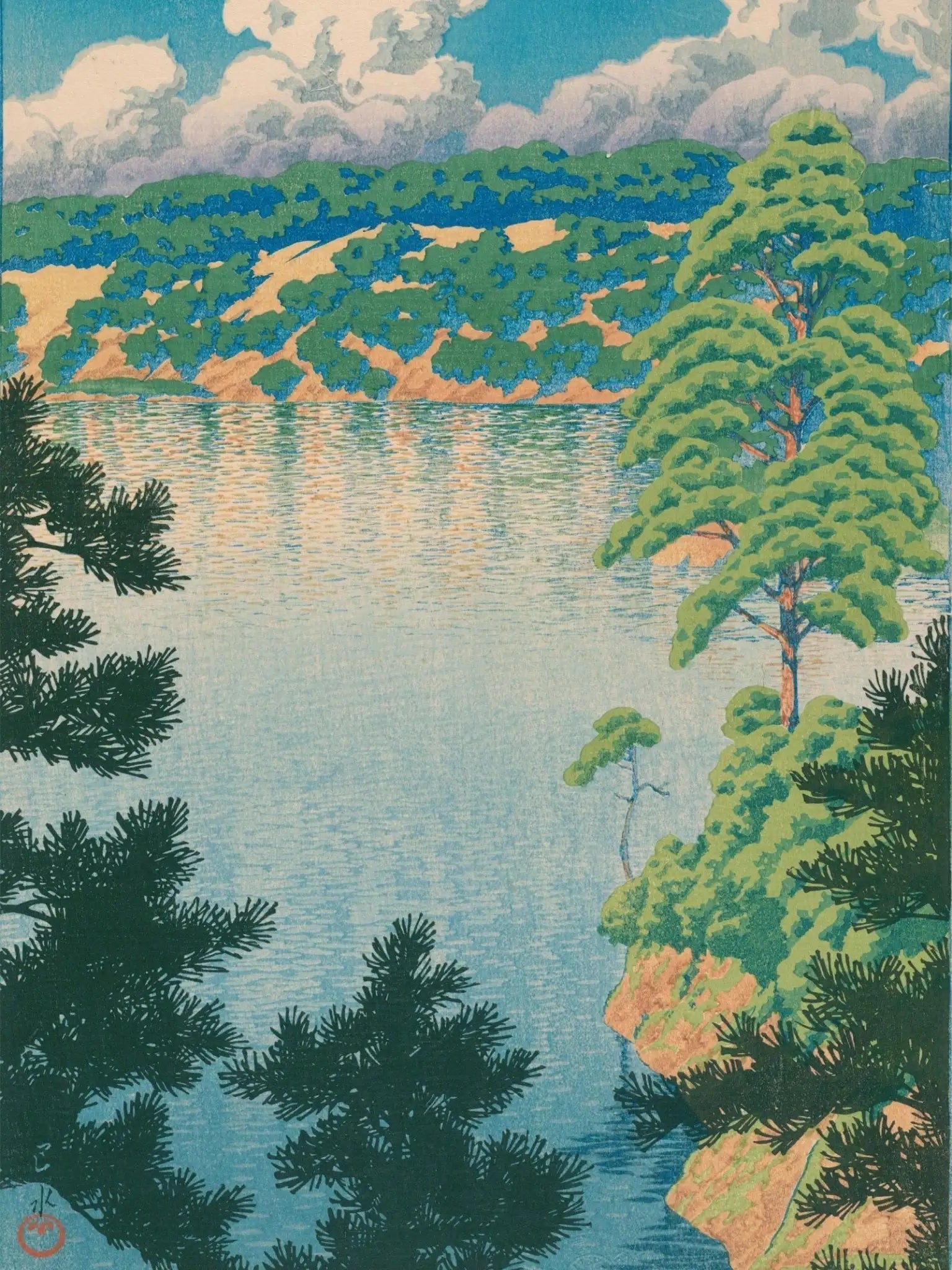 Karasu - Sumpf in Akita - Gerahmte Eleganz - HINORI