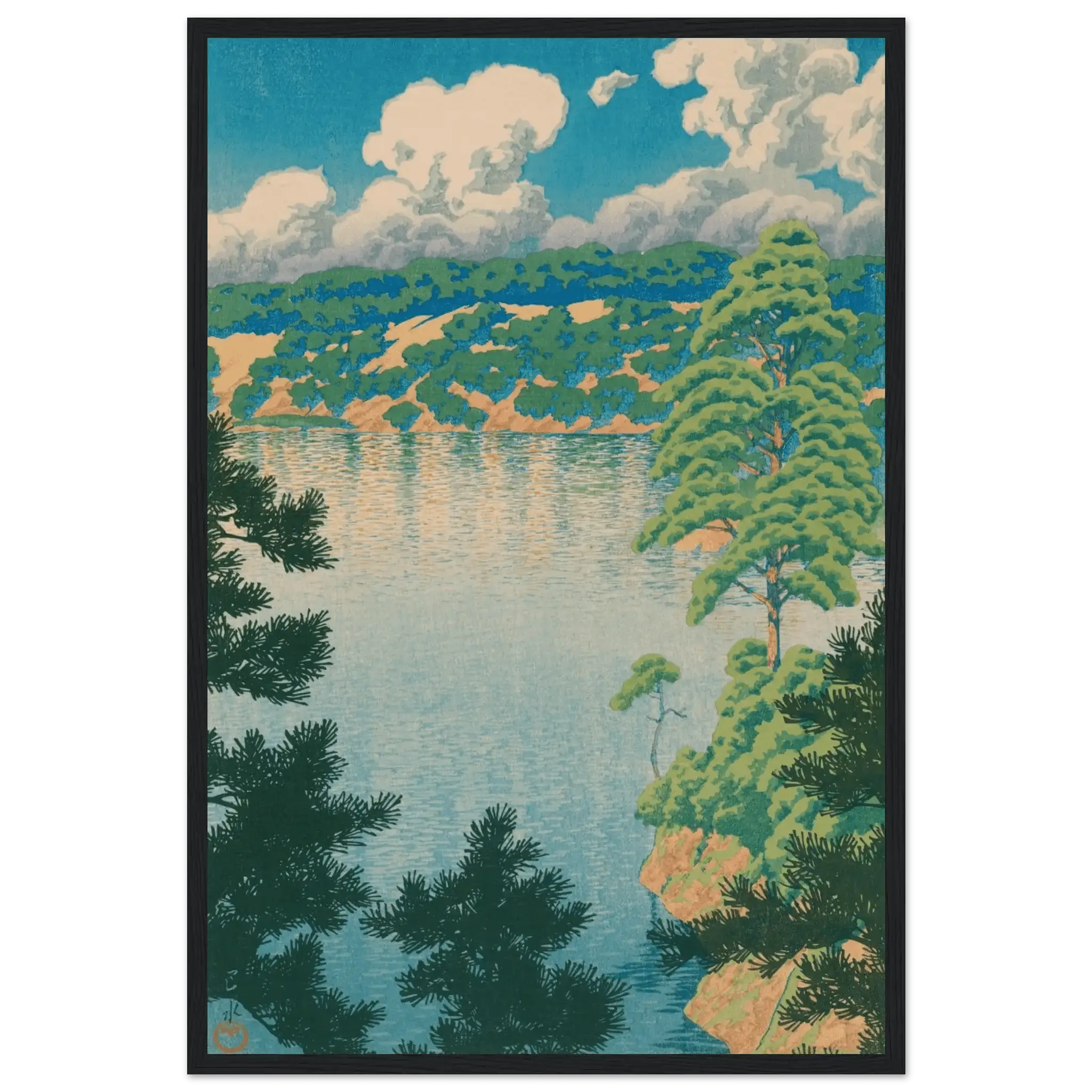 Karasu - Sumpf in Akita - Gerahmte Eleganz - HINORI