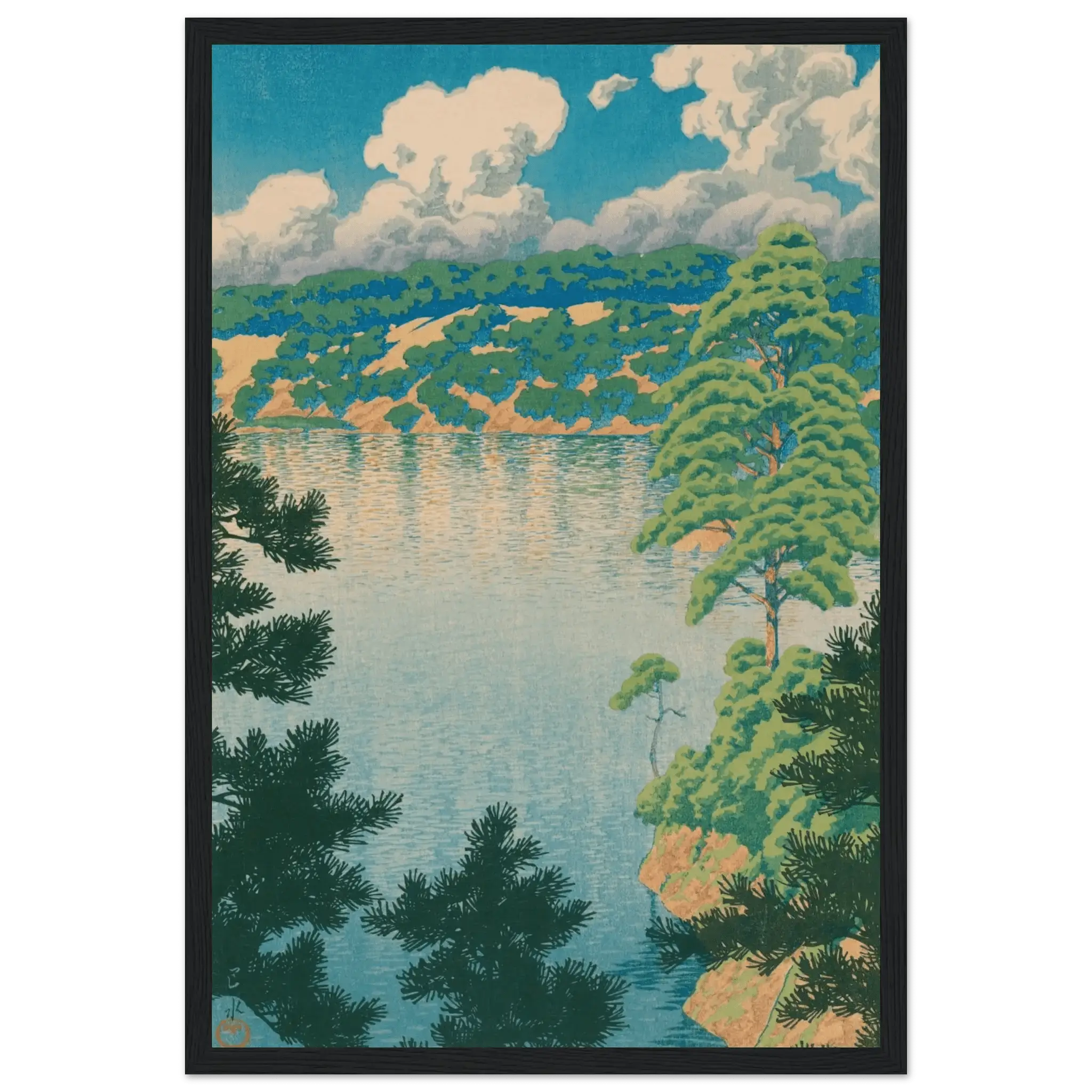 Karasu - Sumpf in Akita - Gerahmte Eleganz - HINORI