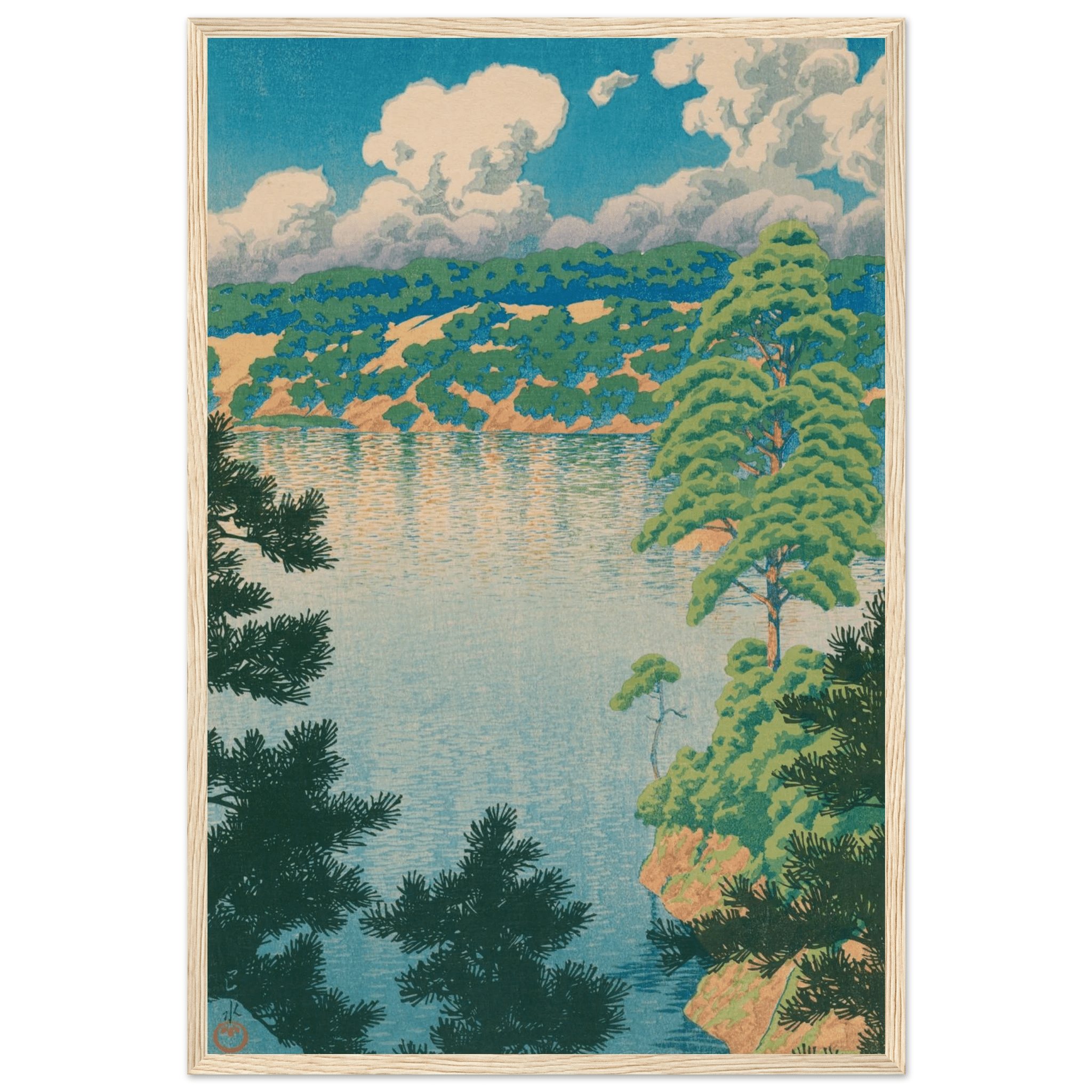 Karasu - Sumpf in Akita - Gerahmte Eleganz - HINORI