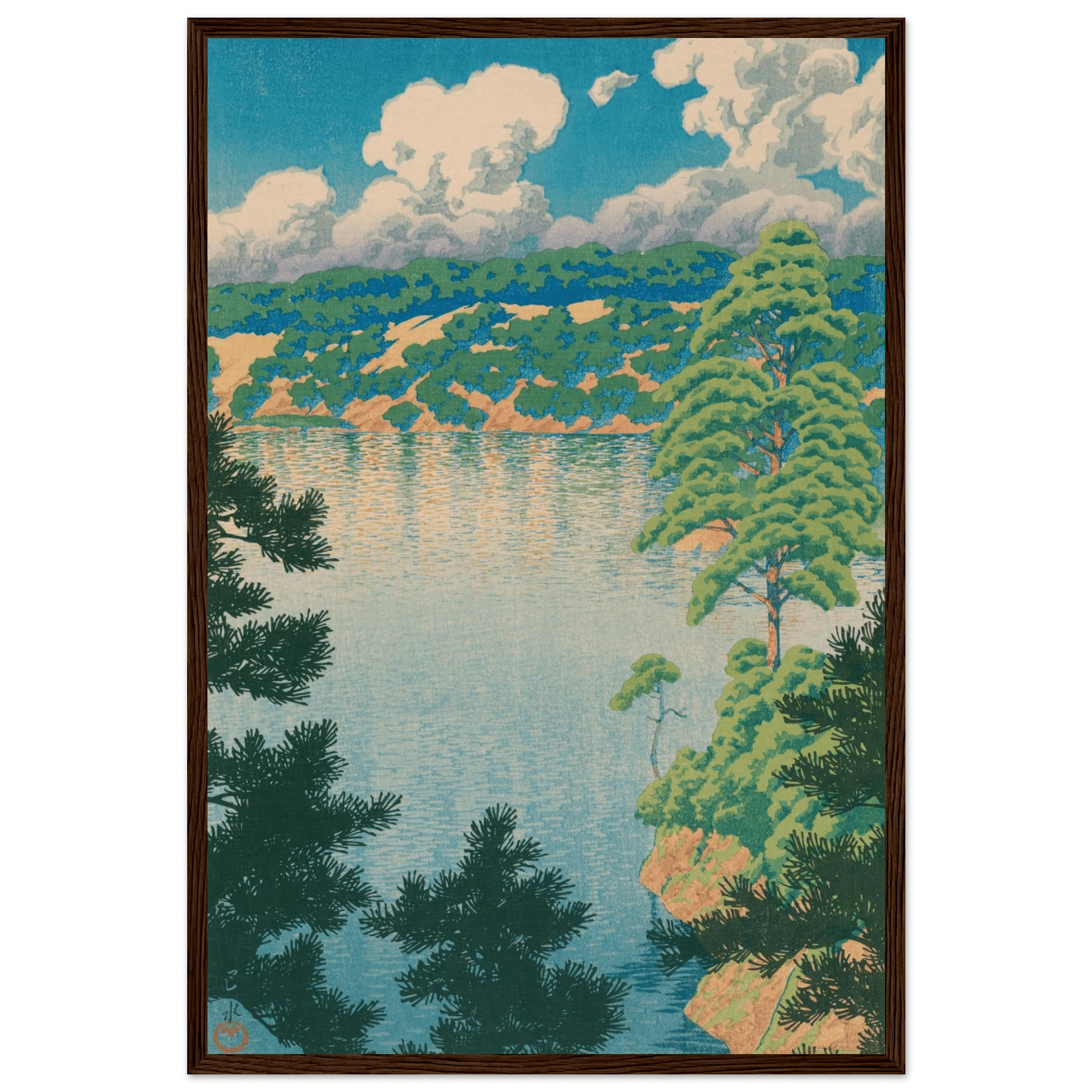 Karasu - Sumpf in Akita - Gerahmte Eleganz - HINORI