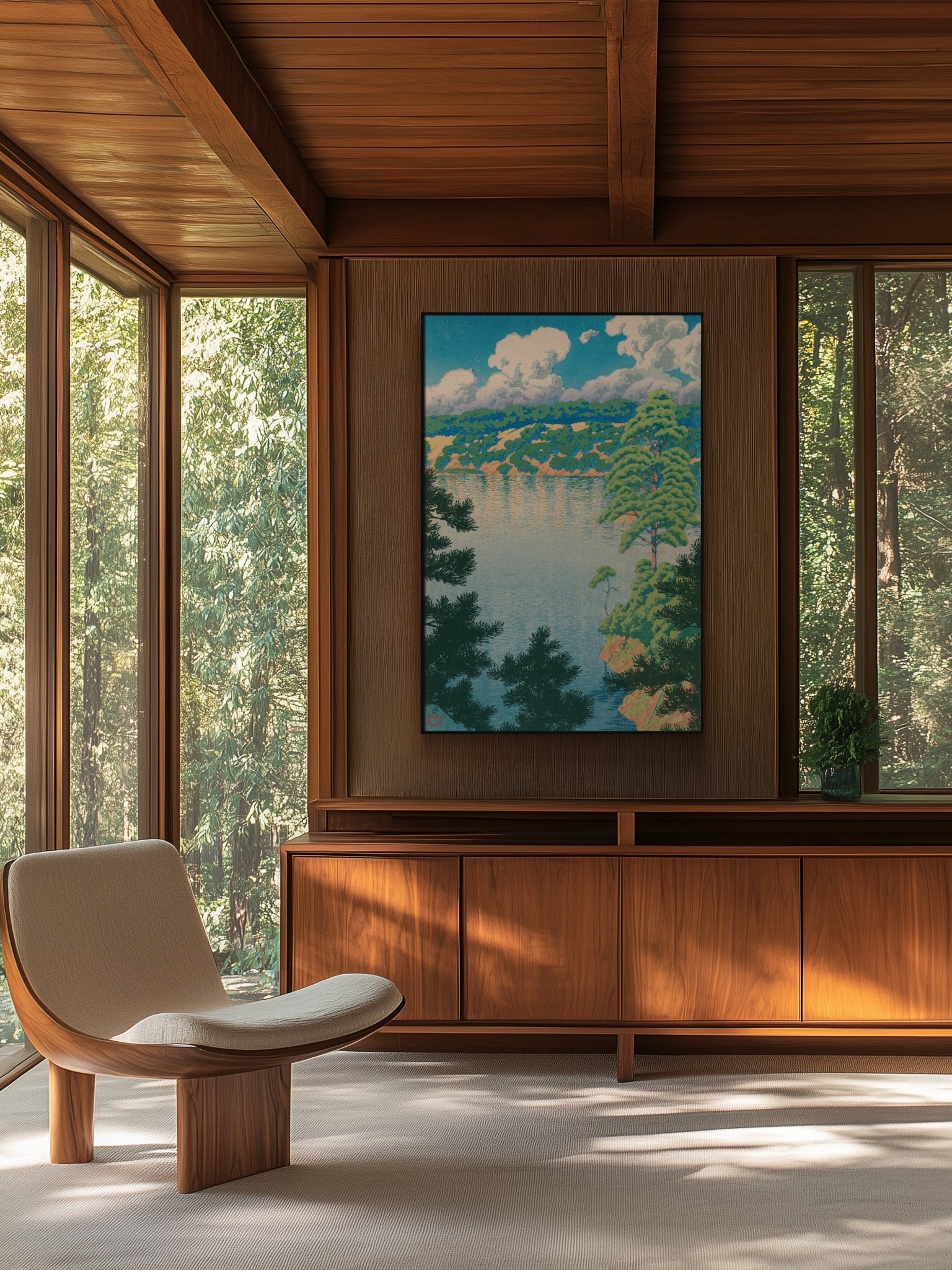 Karasu - Sumpf in Akita - Gerahmte Eleganz - HINORI