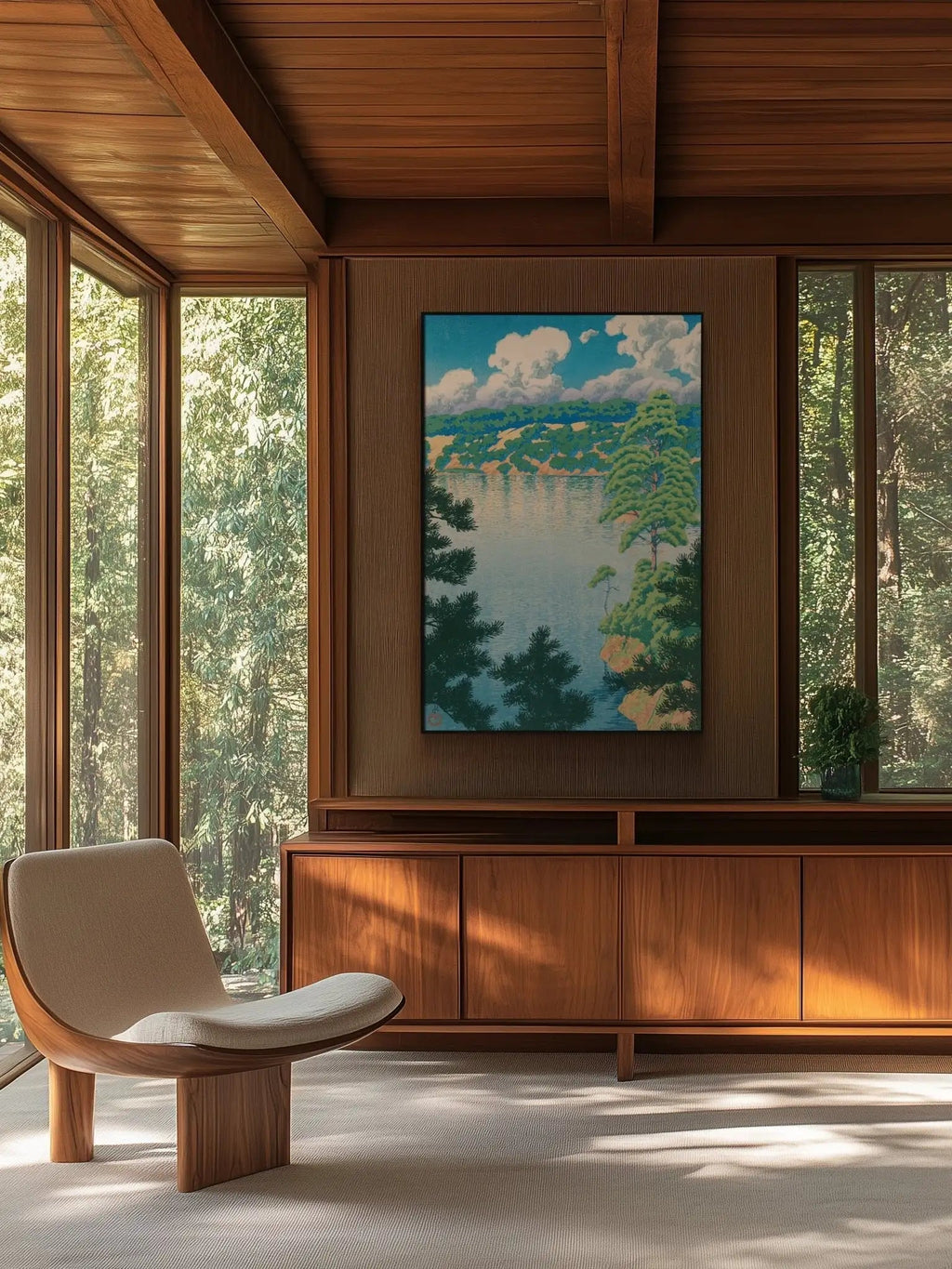 Karasu - Sumpf in Akita - Gerahmte Eleganz - HINORI