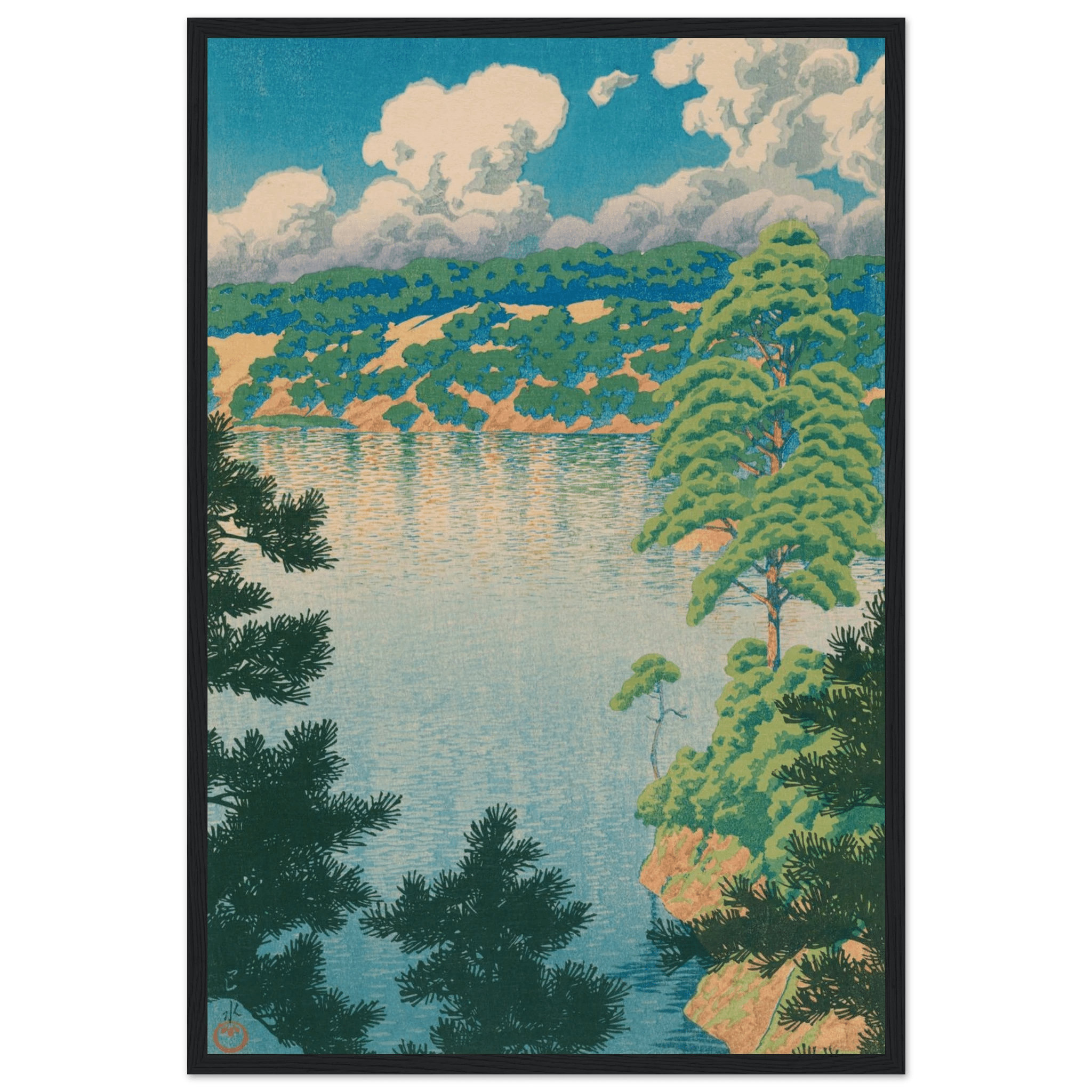 Karasu - Sumpf in Akita - Gerahmte Eleganz - HINORI