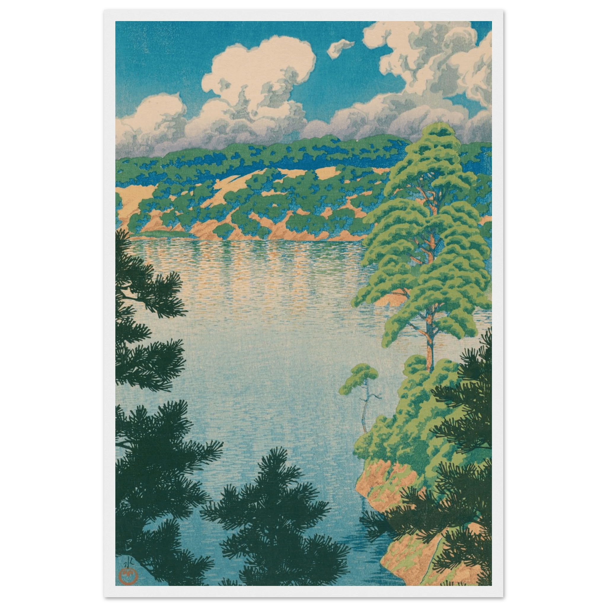 Karasu - Sumpf in Akita - Gerahmte Eleganz - HINORI