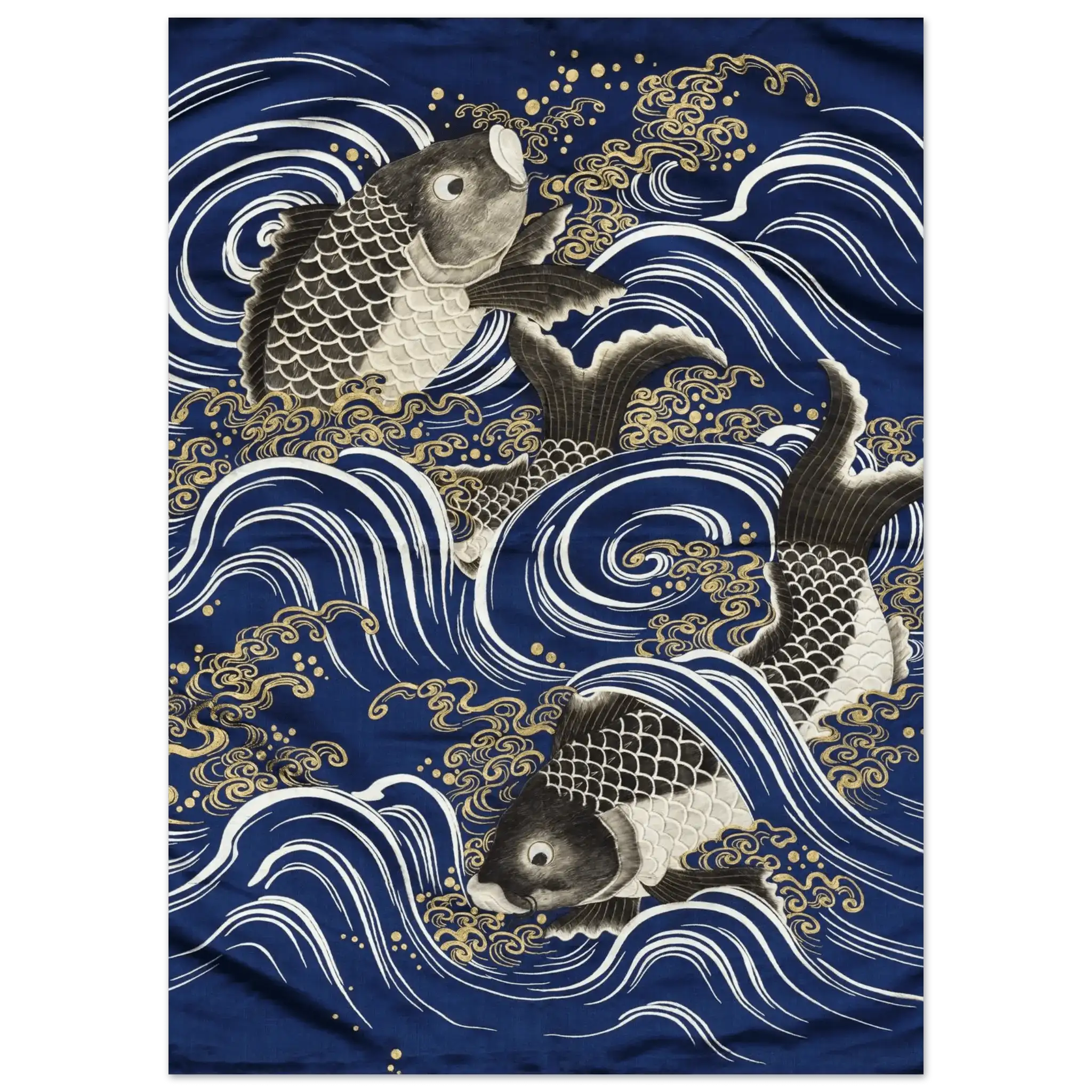 Karpfen in den Wellen - Fine Art Prints - HINORI