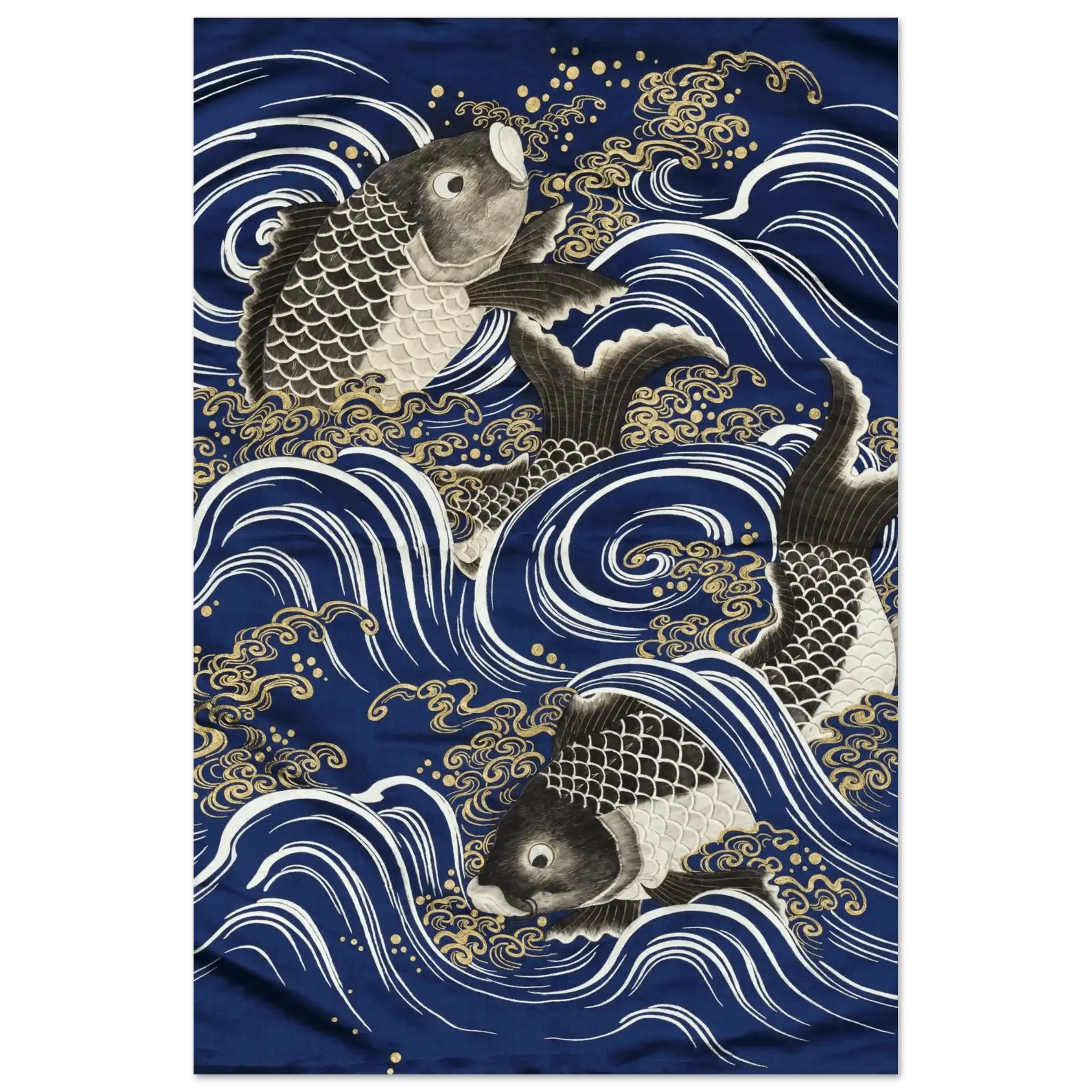 Karpfen in den Wellen - Fine Art Prints - HINORI