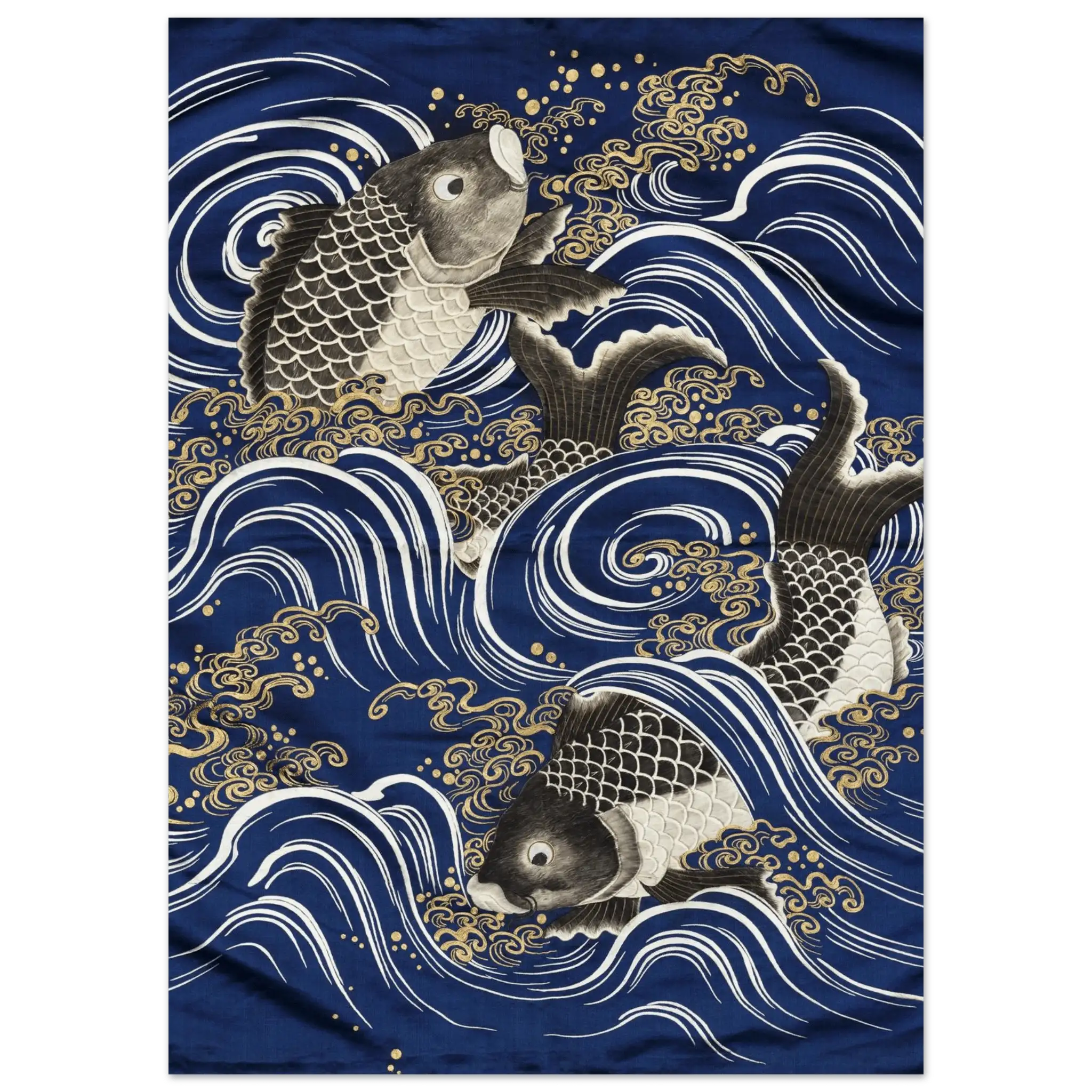 Karpfen in den Wellen - Fine Art Prints - HINORI