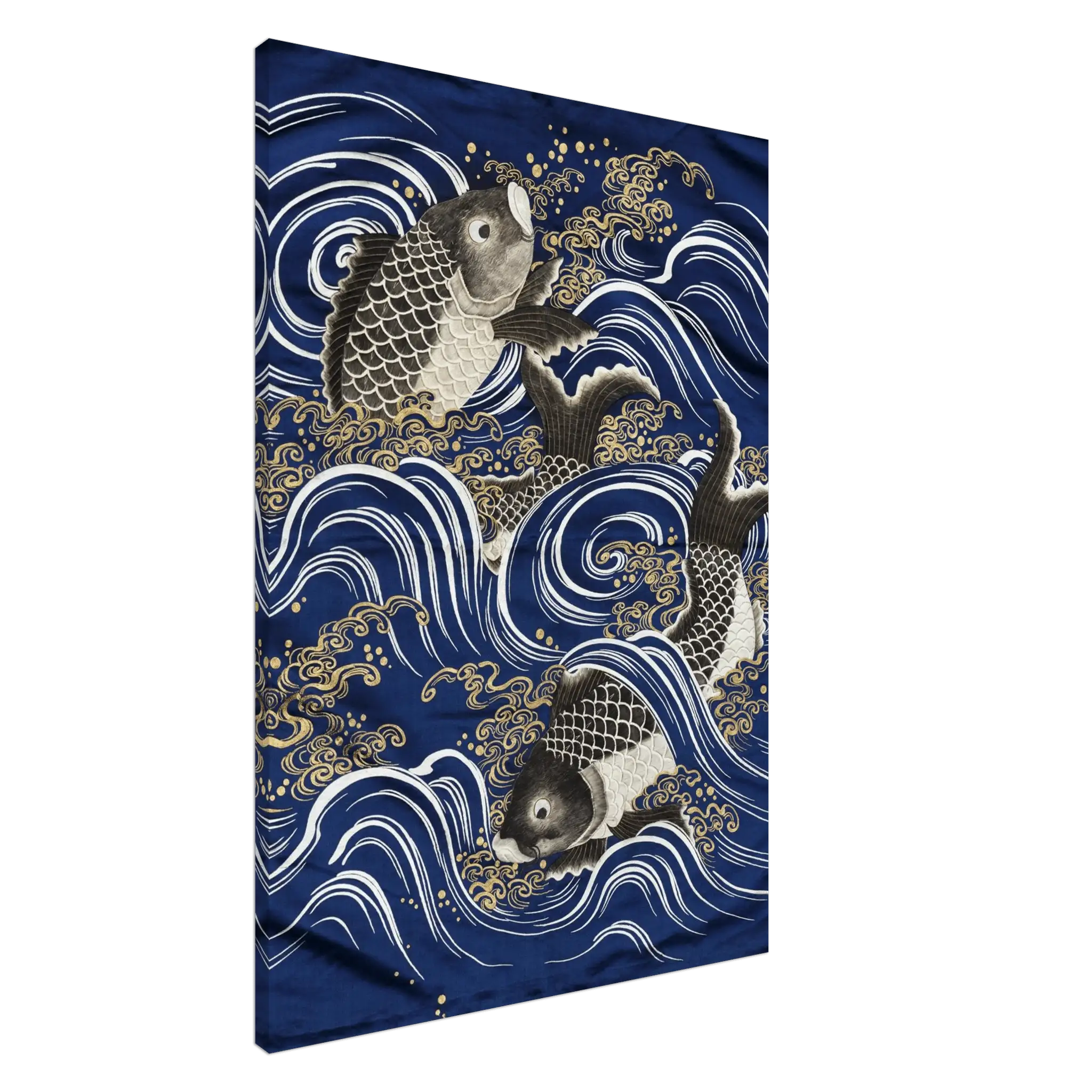 Karpfen in den Wellen - Leinwand Edition - HINORI