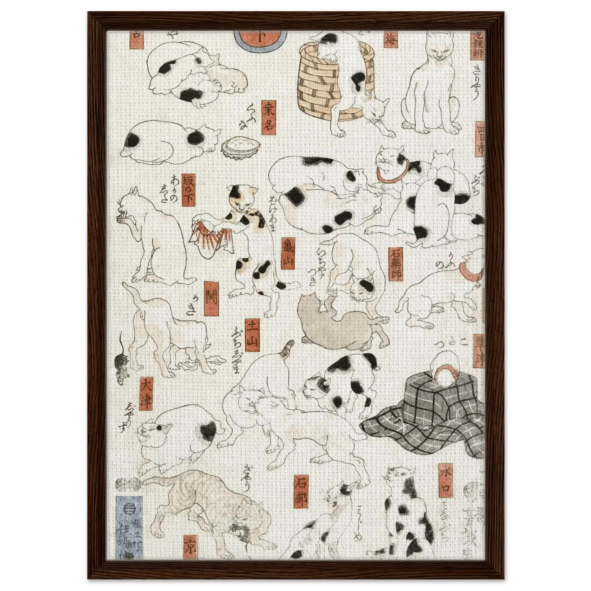 Katzen entlang der Tōkaidō - Straße - Signature Collection - HINORI