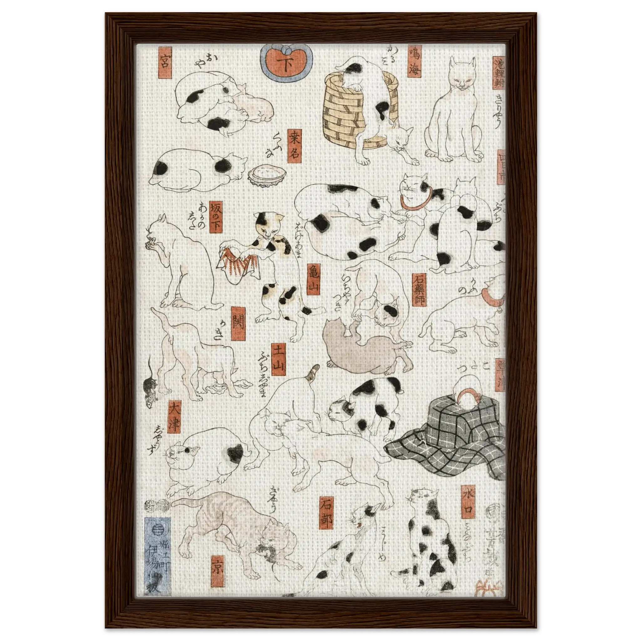 Katzen entlang der Tōkaidō - Straße - Signature Collection - HINORI