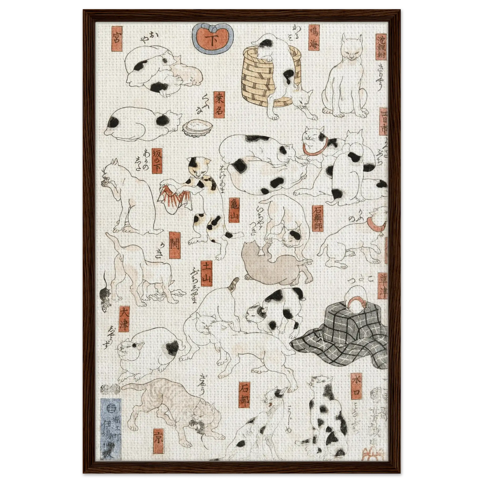 Katzen entlang der Tōkaidō - Straße - Signature Collection - HINORI