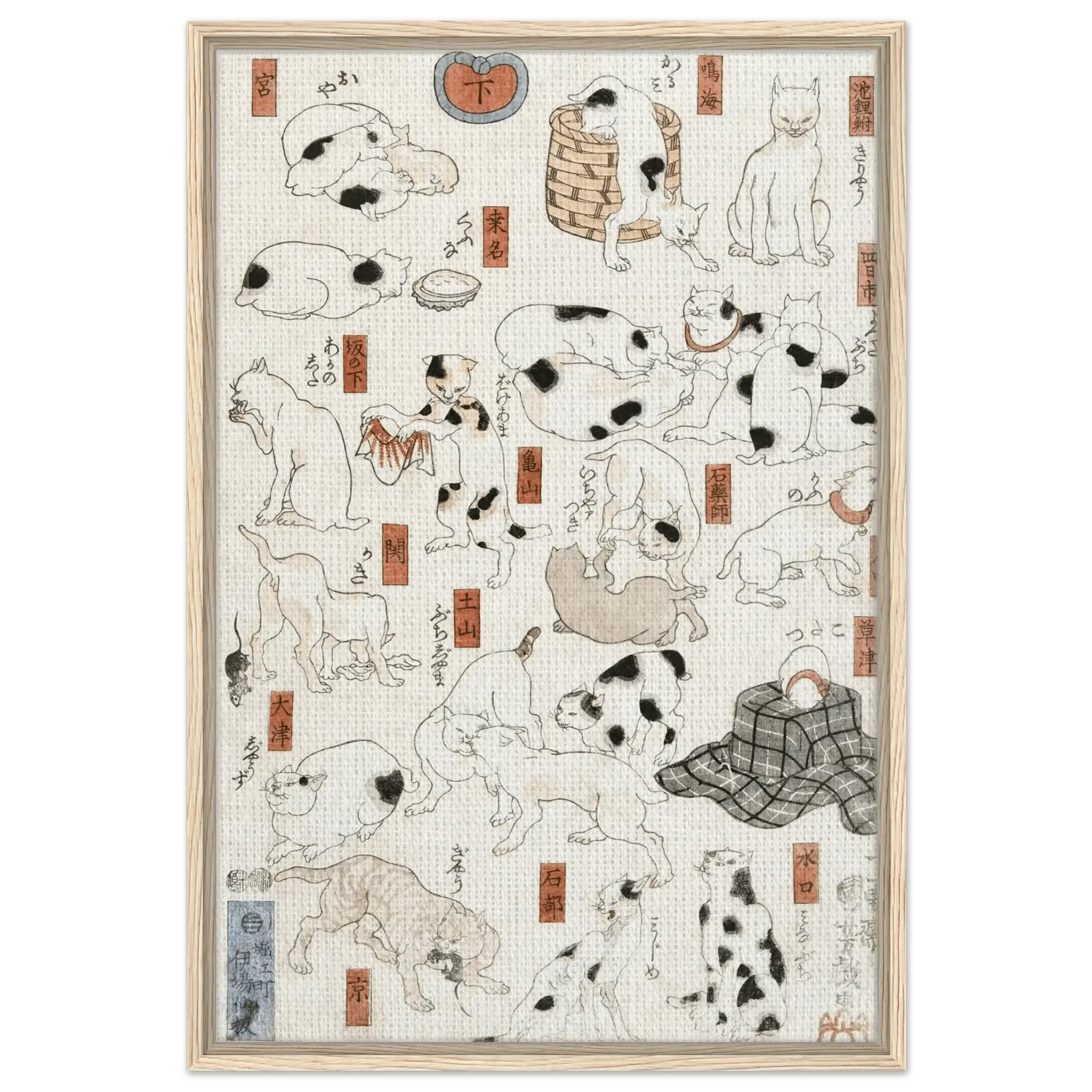 Katzen entlang der Tōkaidō - Straße - Signature Collection - HINORI