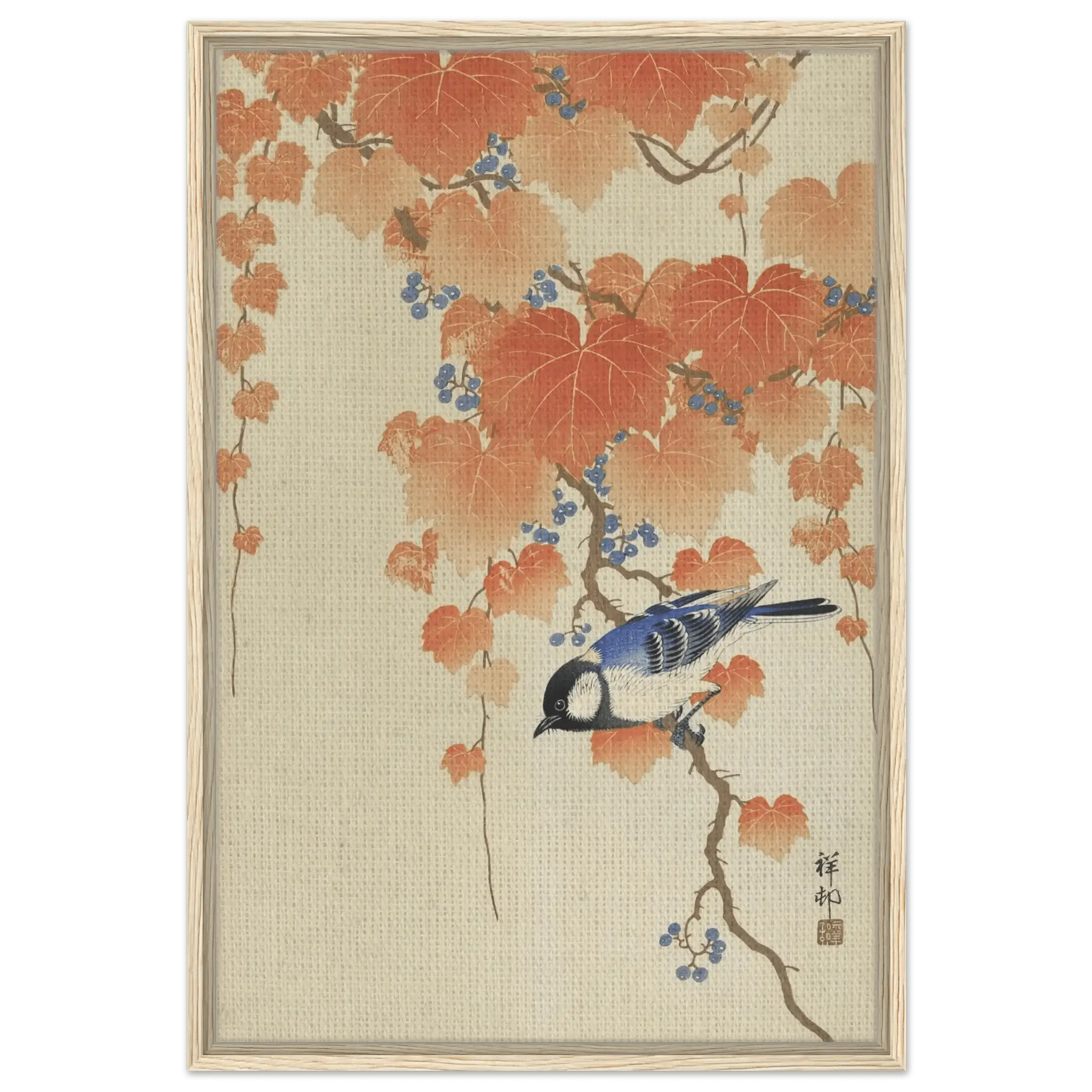 Kohlmeise im Herbstlaub - Signature Collection - HINORI