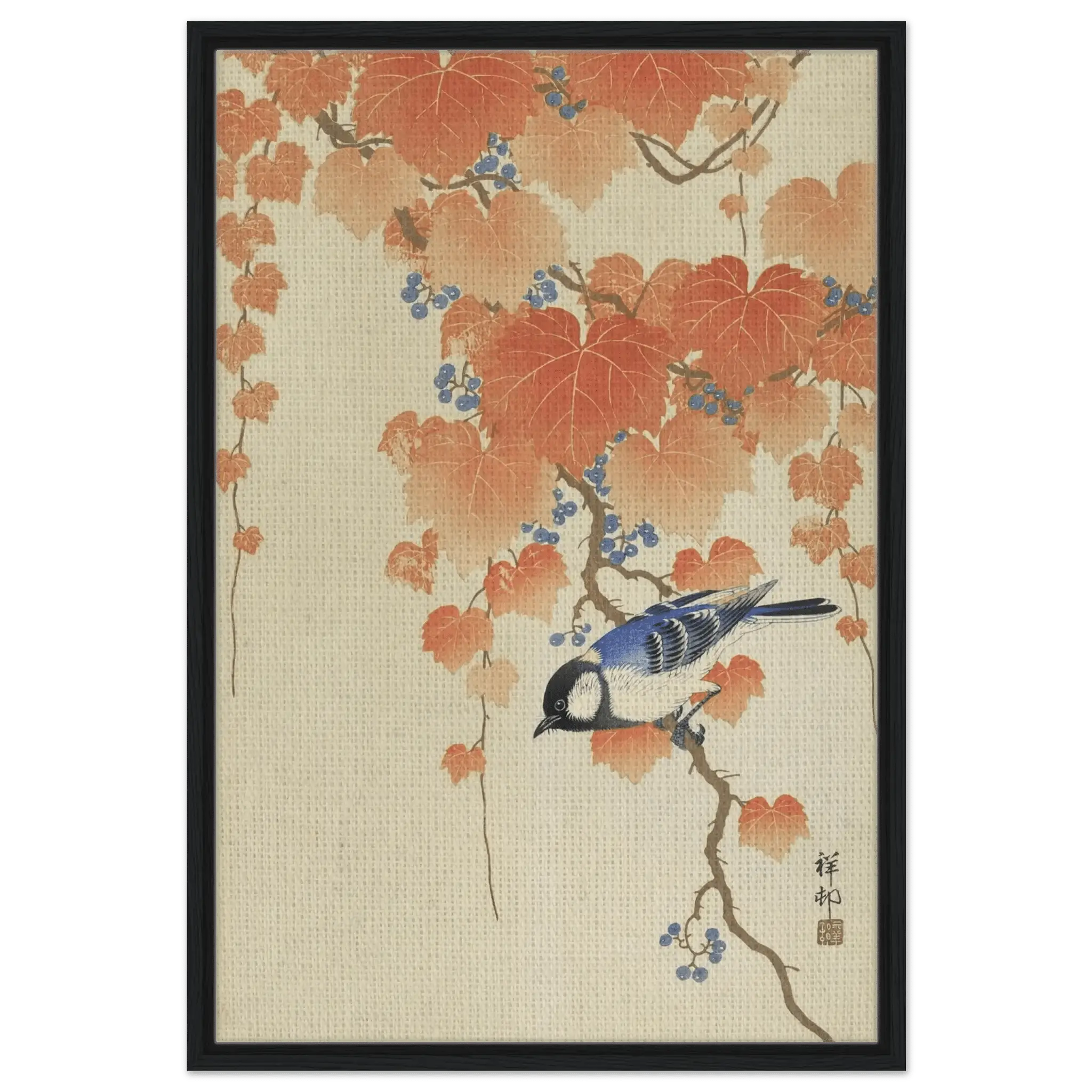 Kohlmeise im Herbstlaub - Signature Collection - HINORI