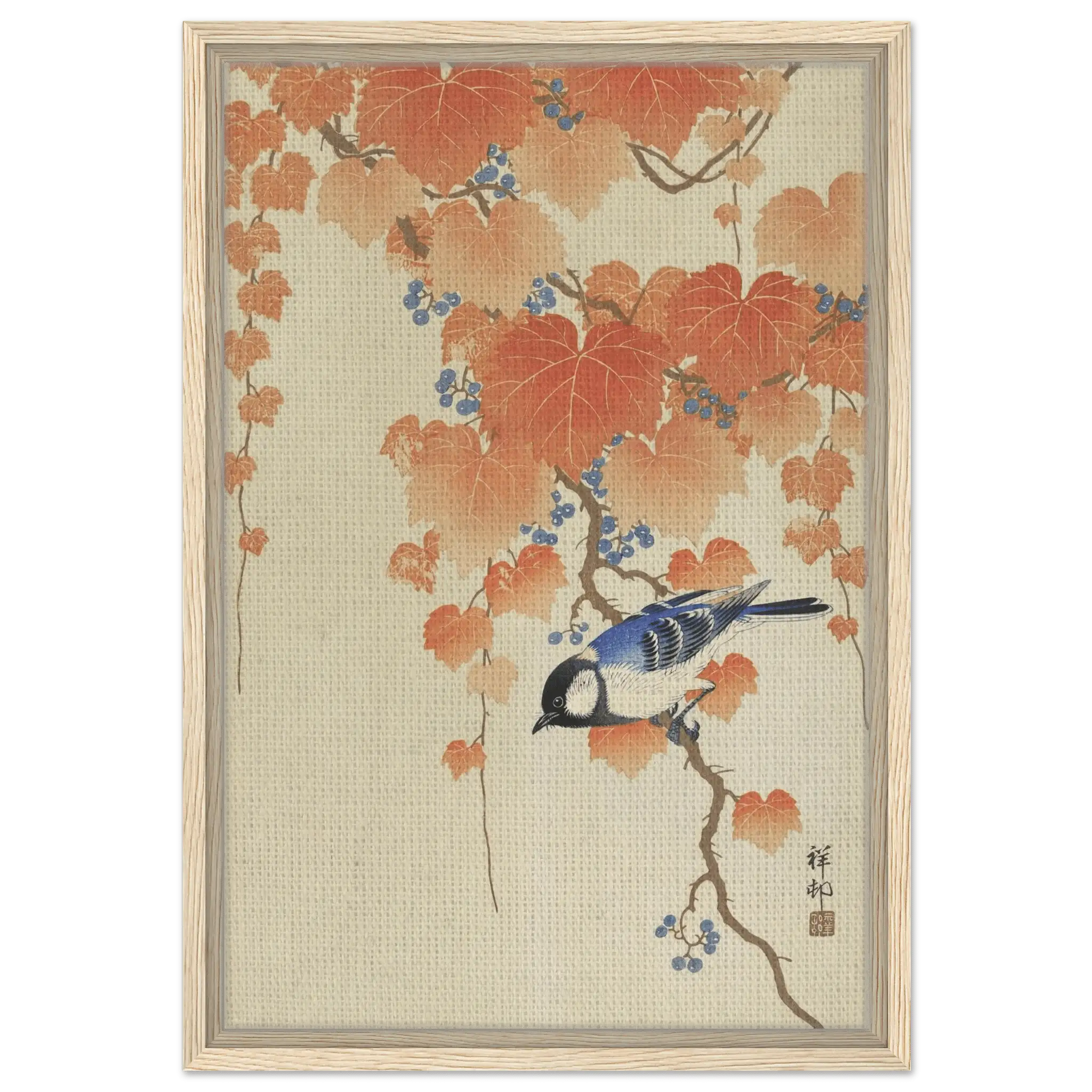 Kohlmeise im Herbstlaub - Signature Collection - HINORI