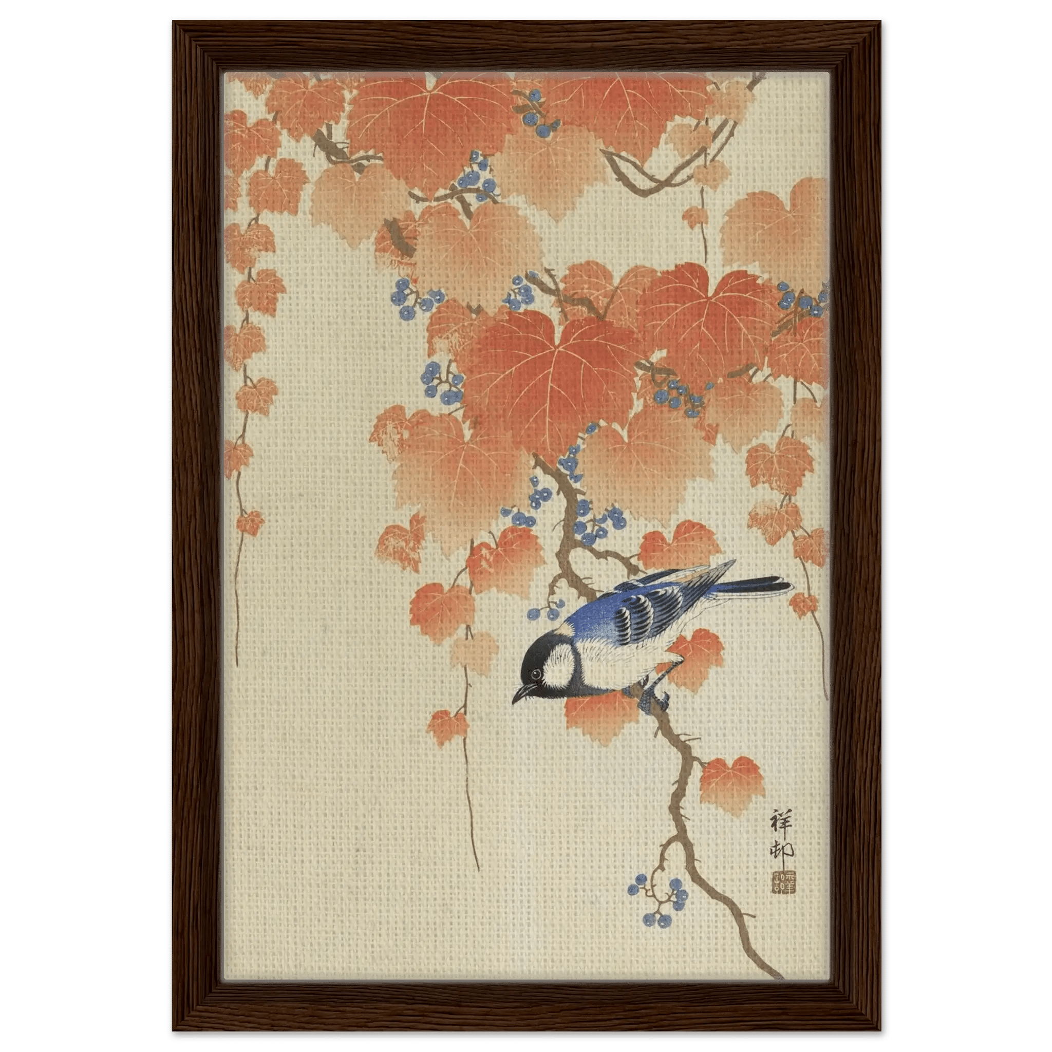 Kohlmeise im Herbstlaub - Signature Collection - HINORI