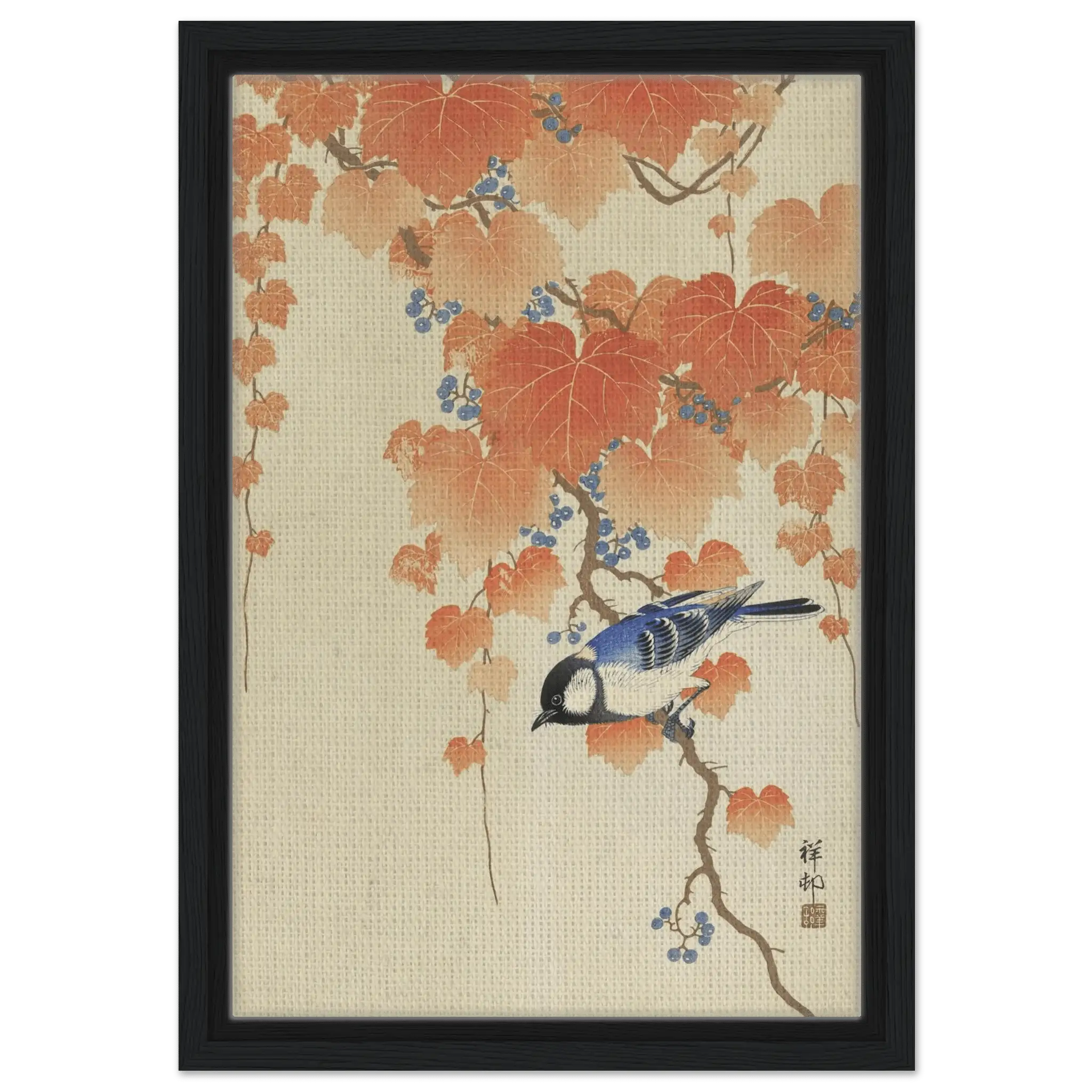 Kohlmeise im Herbstlaub - Signature Collection - HINORI