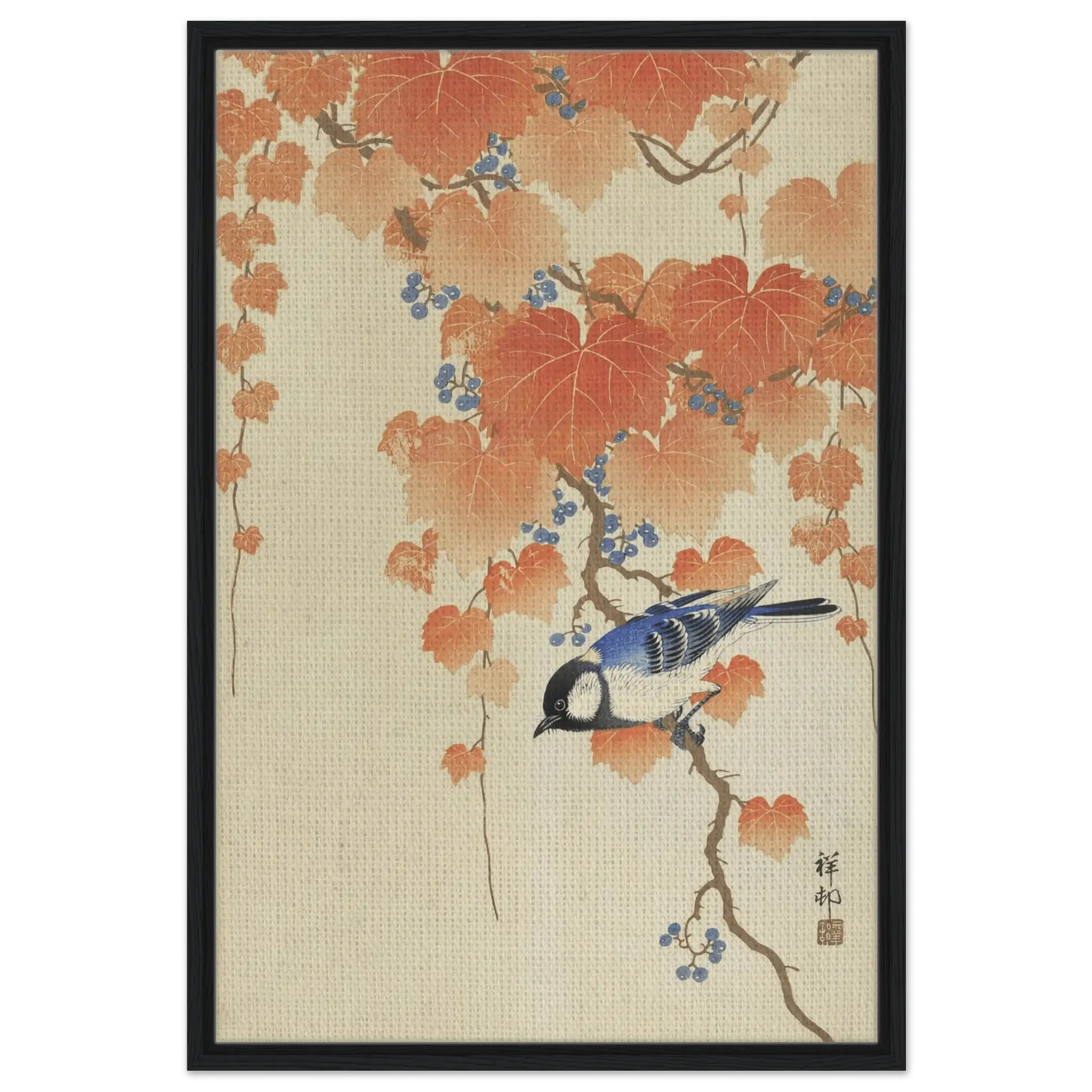 Kohlmeise im Herbstlaub - Signature Collection - HINORI