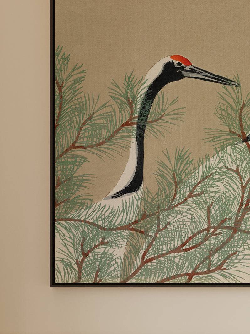 Kraniche im Kiefernwald - Signature Collection