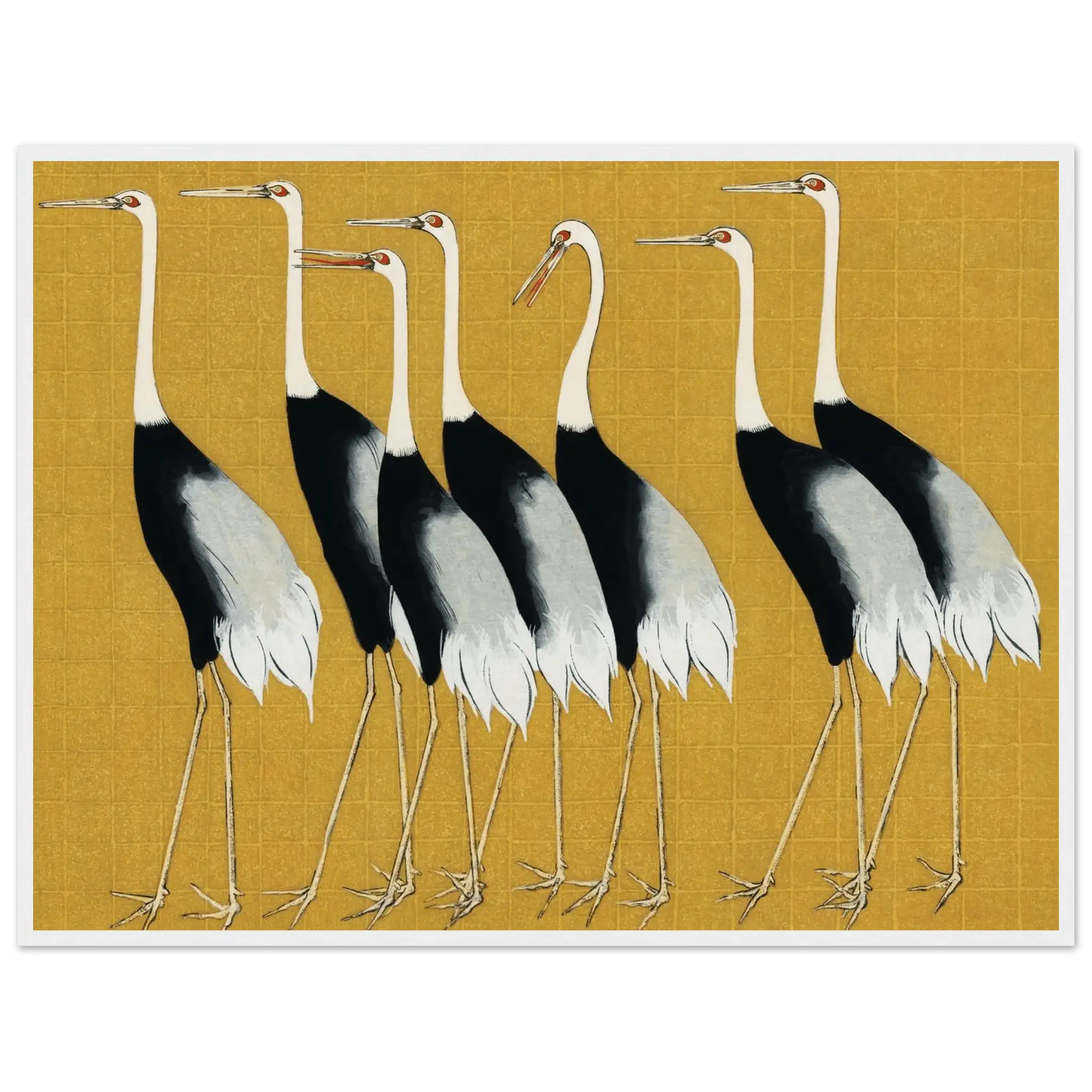 Kraniche der Harmonie - Gerahmte Eleganz - HINORI
