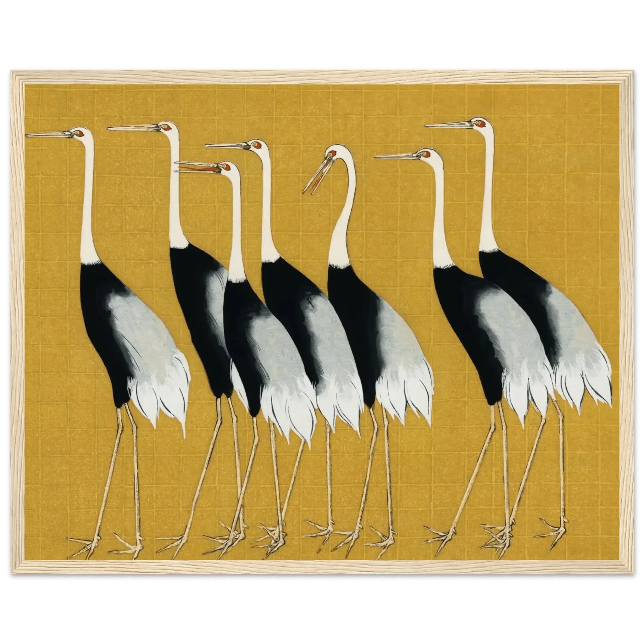 Kraniche der Harmonie - Gerahmte Eleganz - HINORI