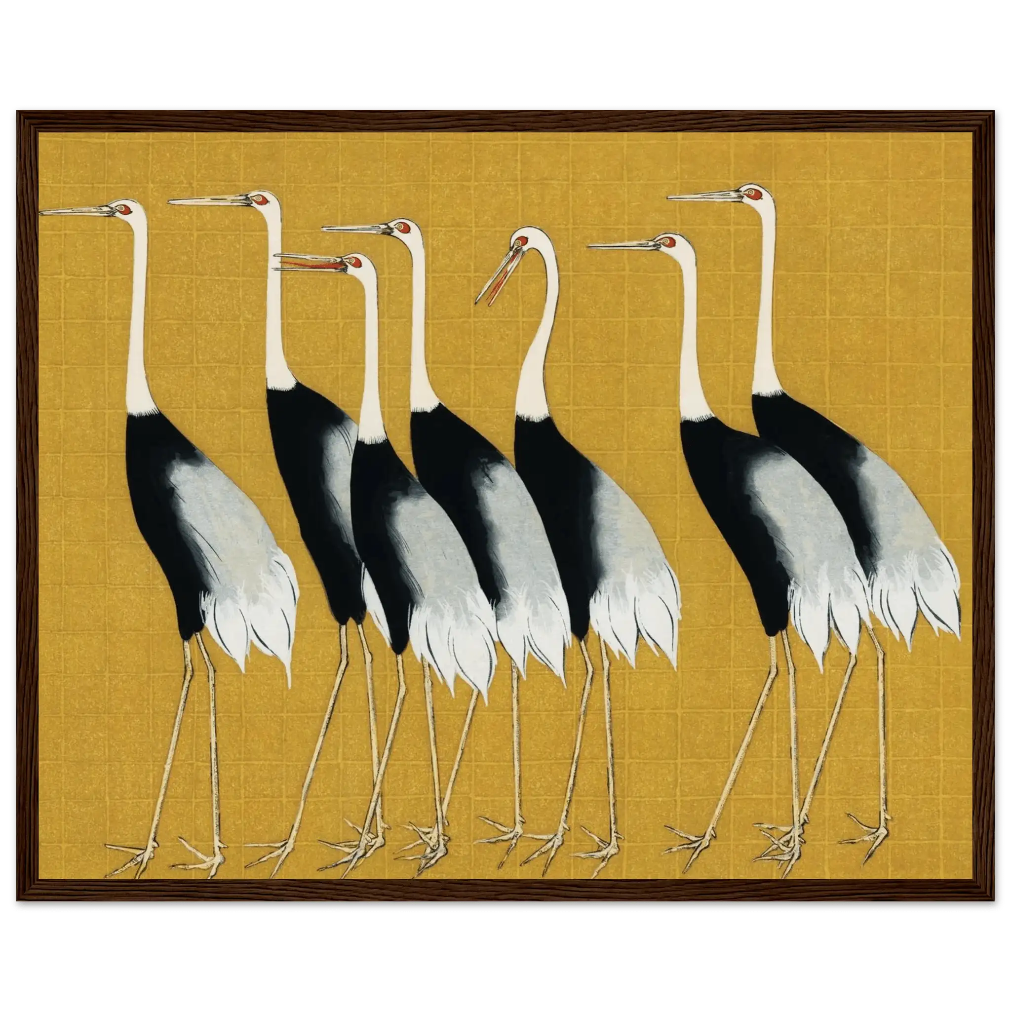 Kraniche der Harmonie - Gerahmte Eleganz - HINORI