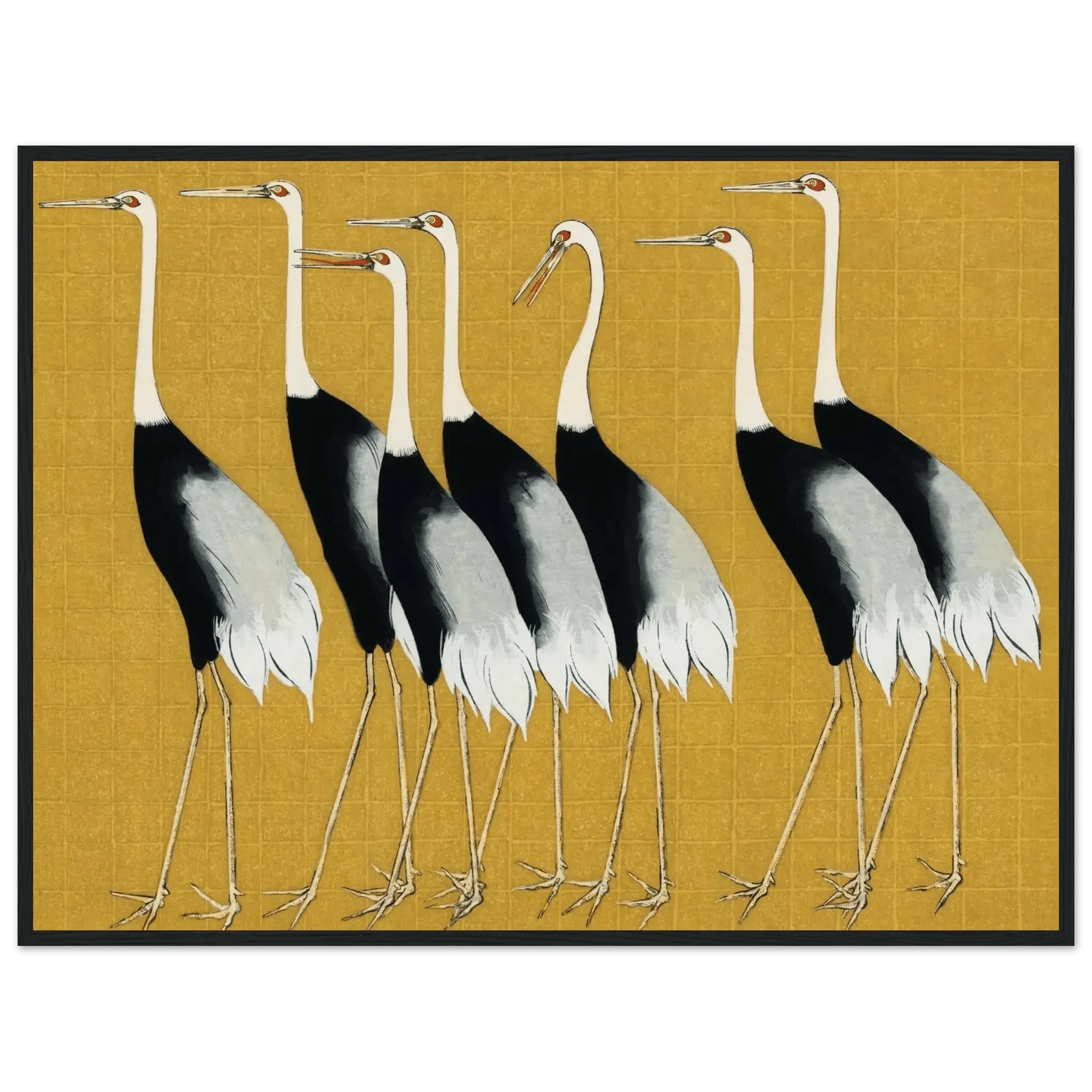 Kraniche der Harmonie - Gerahmte Eleganz - HINORI