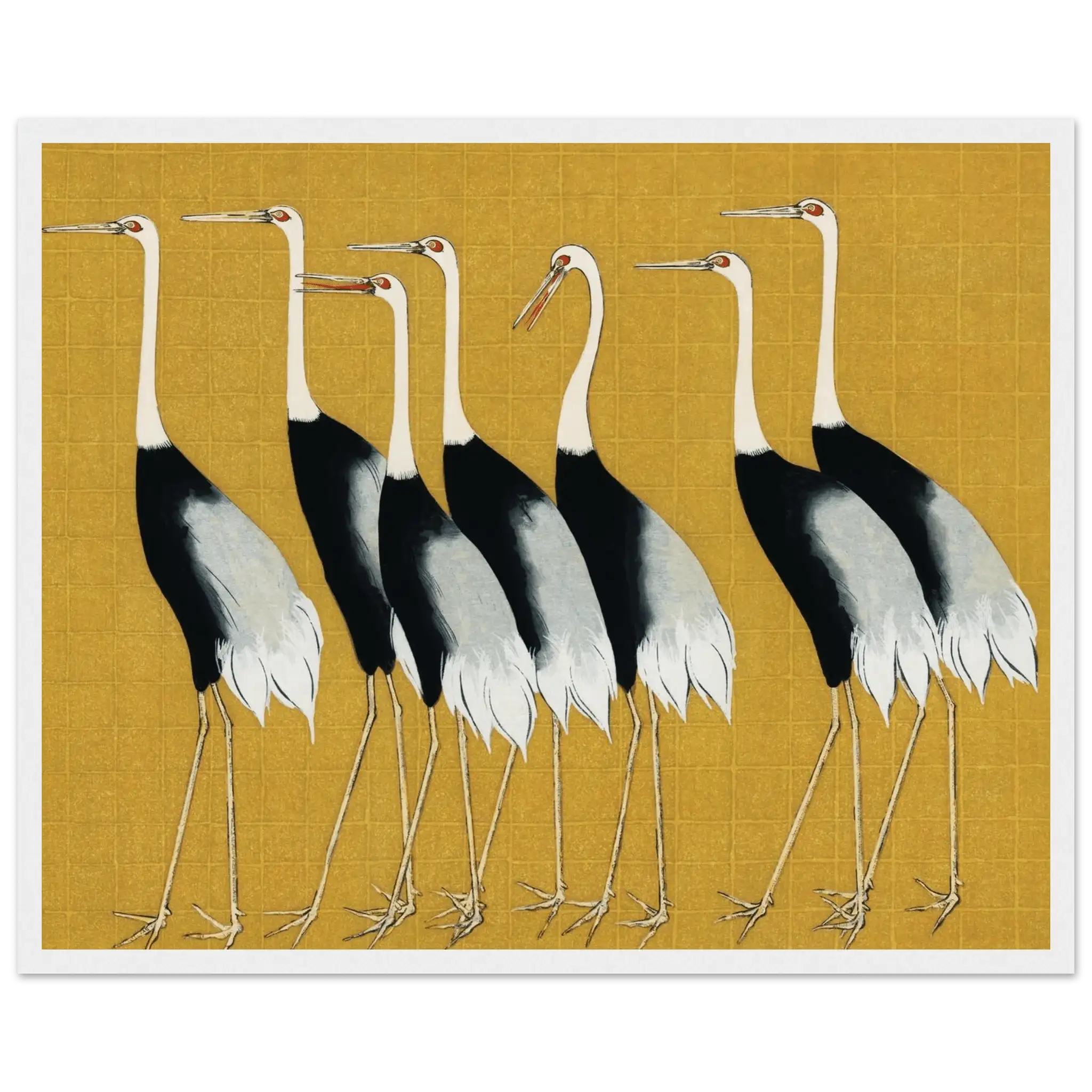 Kraniche der Harmonie - Gerahmte Eleganz - HINORI