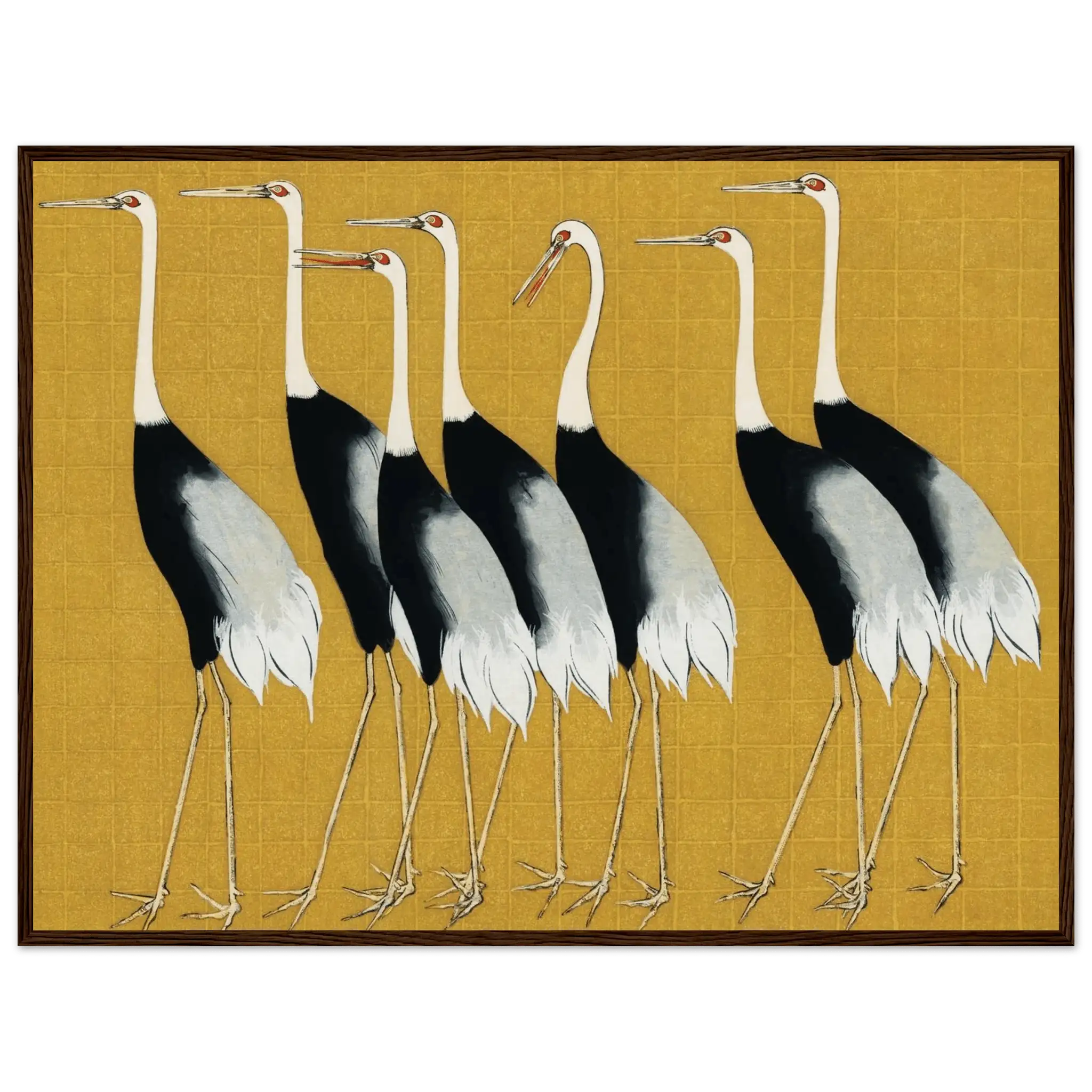 Kraniche der Harmonie - Gerahmte Eleganz - HINORI